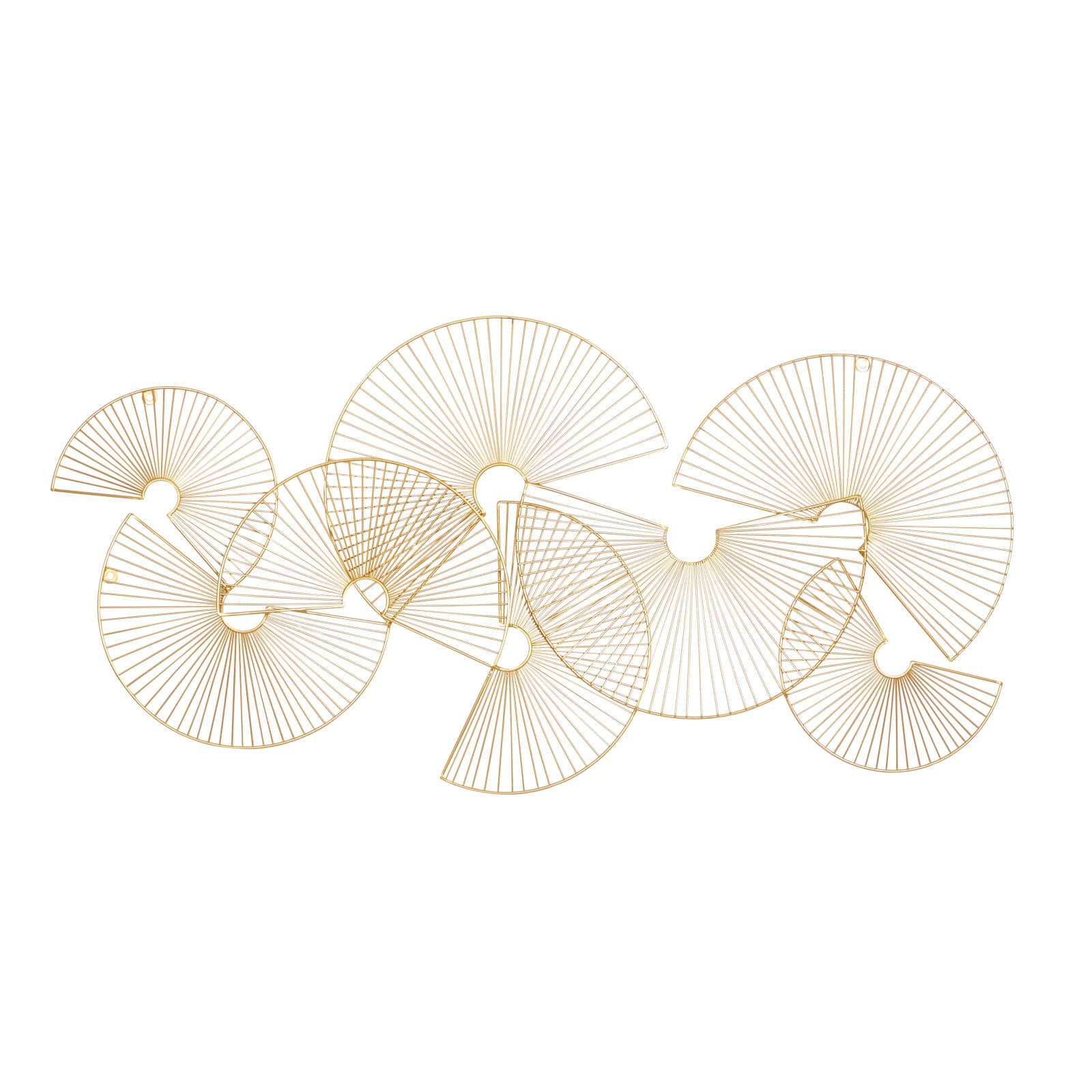 CosmoLiving by Cosmopolitan Gold Metal Contemporary Wall Décor