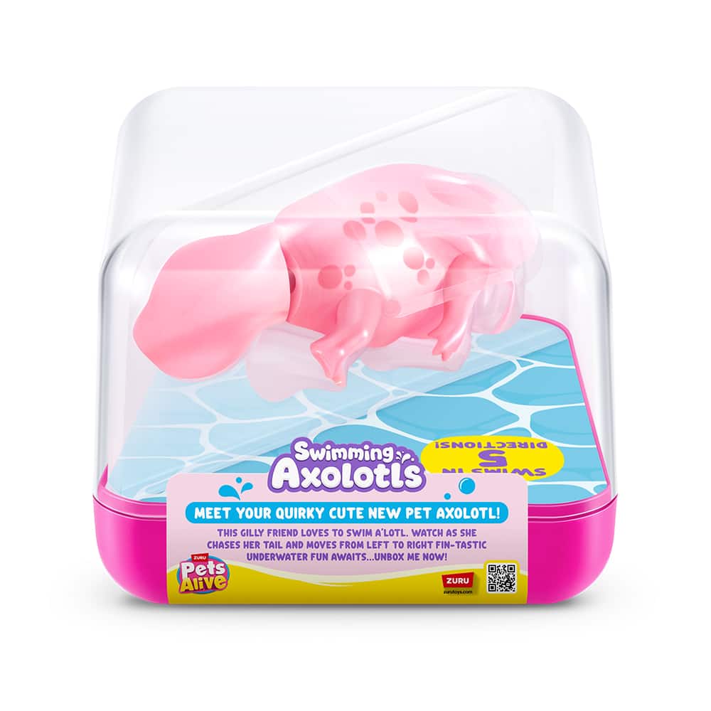 Assorted Zuru Pets Alive Swimming Axolotl Toy, 1pc.