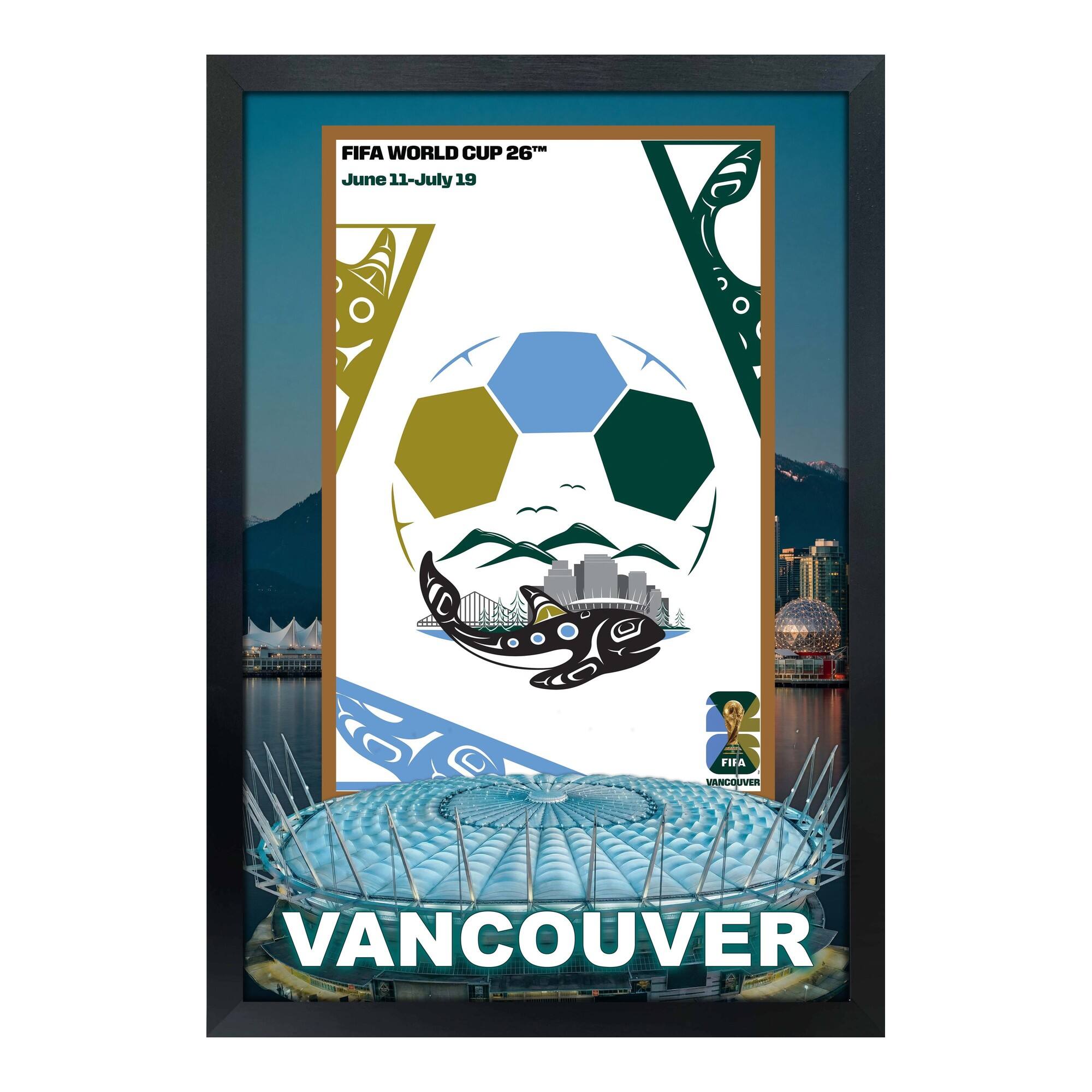 19.5" x 28" FIFA World Cup 2026 Vancouver Host City Framed Wall Decor by Frameworth