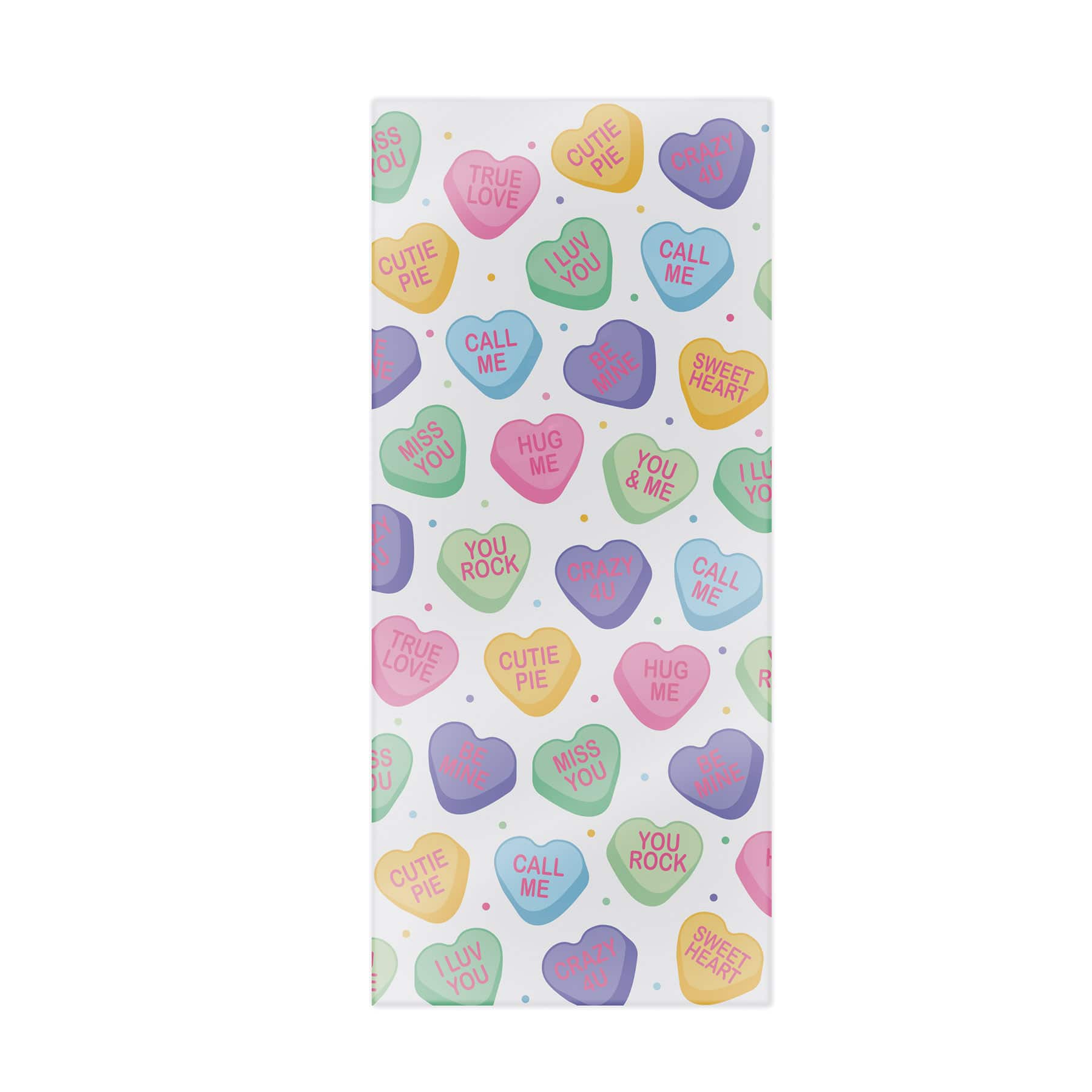Beistle 4" x 9" Candy Heart Cello Bags, 50ct.