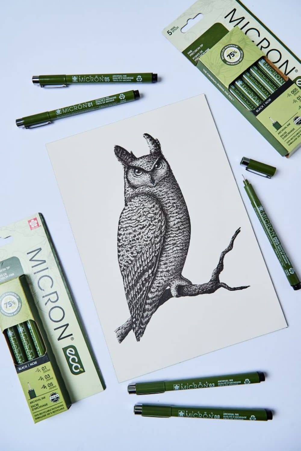 Pigma® Micron® Eco 5 Black Pens Set