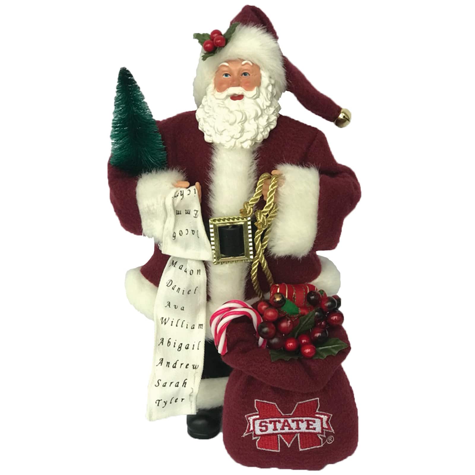 Santa's Workshop 12" Mississippi State Santa