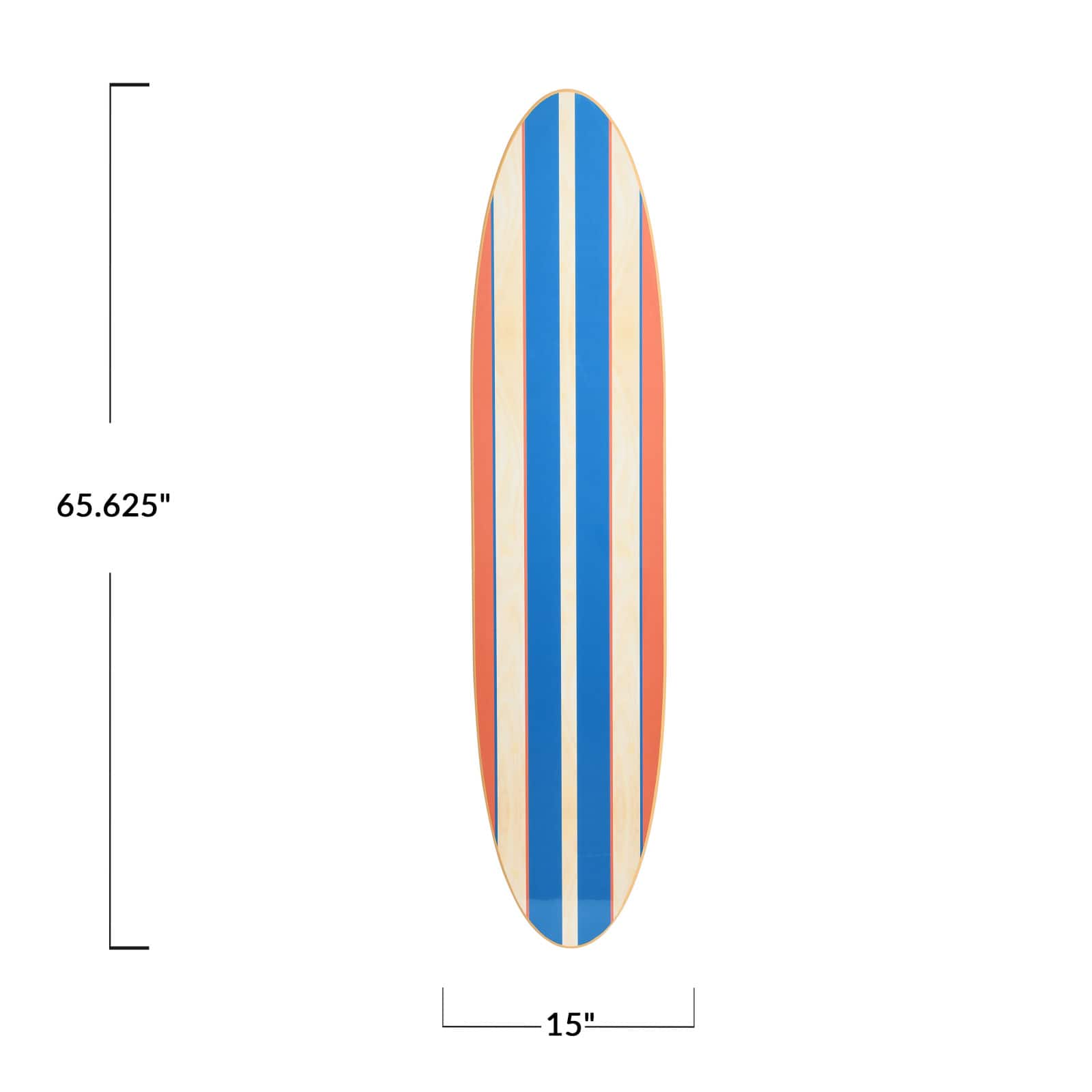 Hello Honey® 65'' Coastal Decorative Surfboard Wall Décor