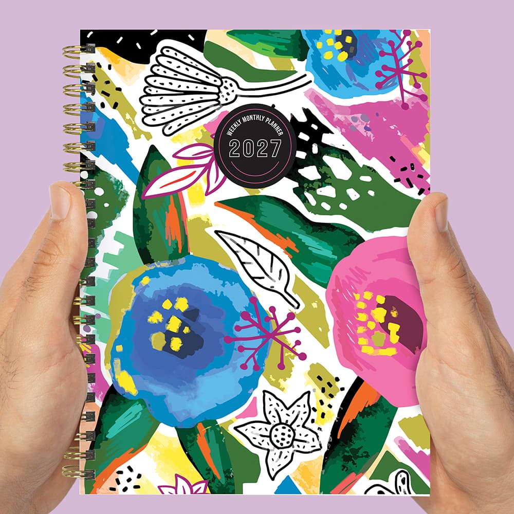2027 Graphic Petals Medium Weekly Monthly Planner