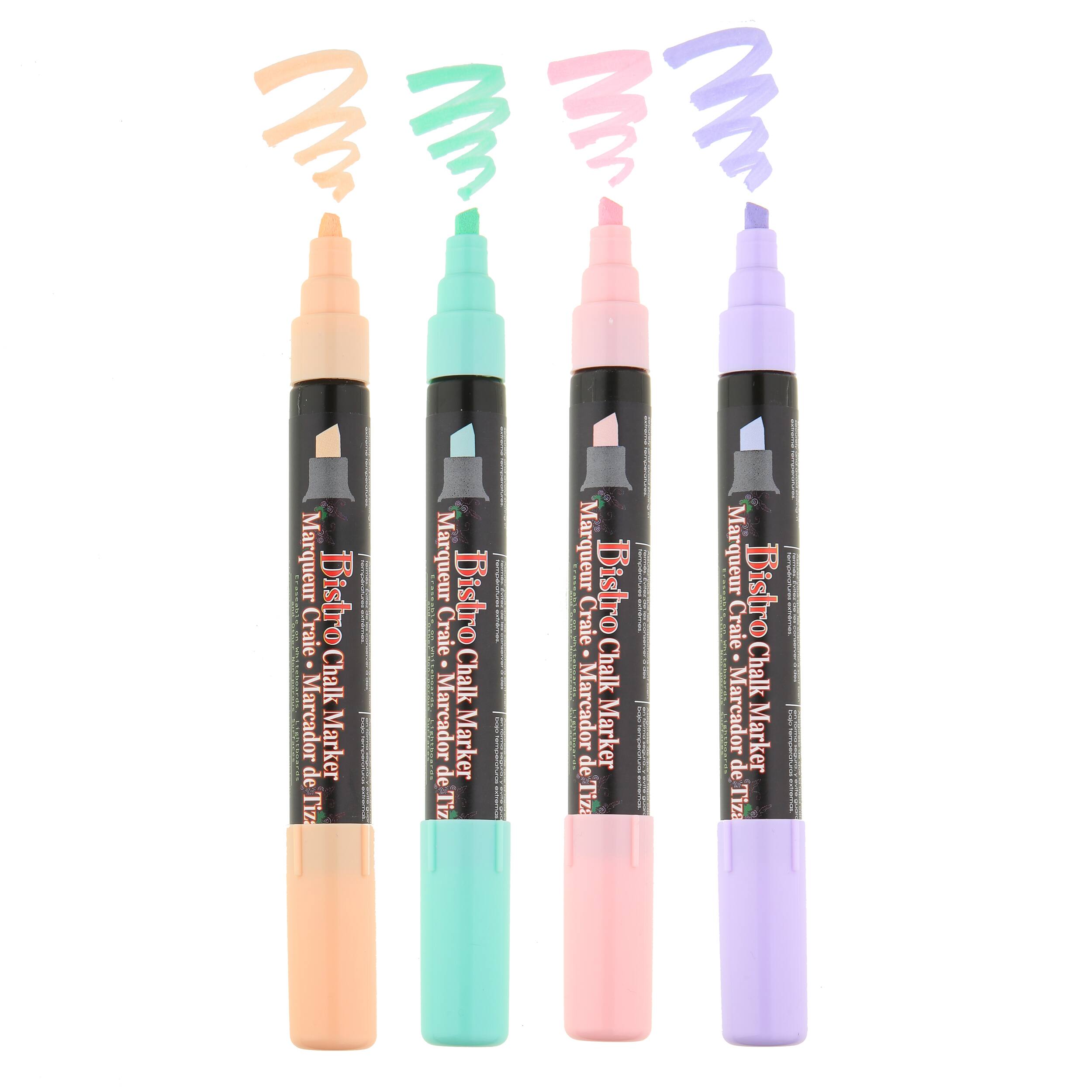 6 Packs: 4 ct. (24 total) Marvy® Uchida Bistro Chisel Tip Pastel Chalk Markers