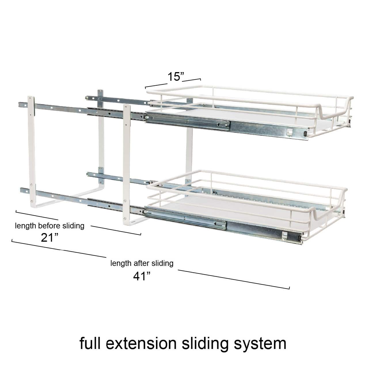 Household Essentials Glidez 2-Tier Cabinet Organizer