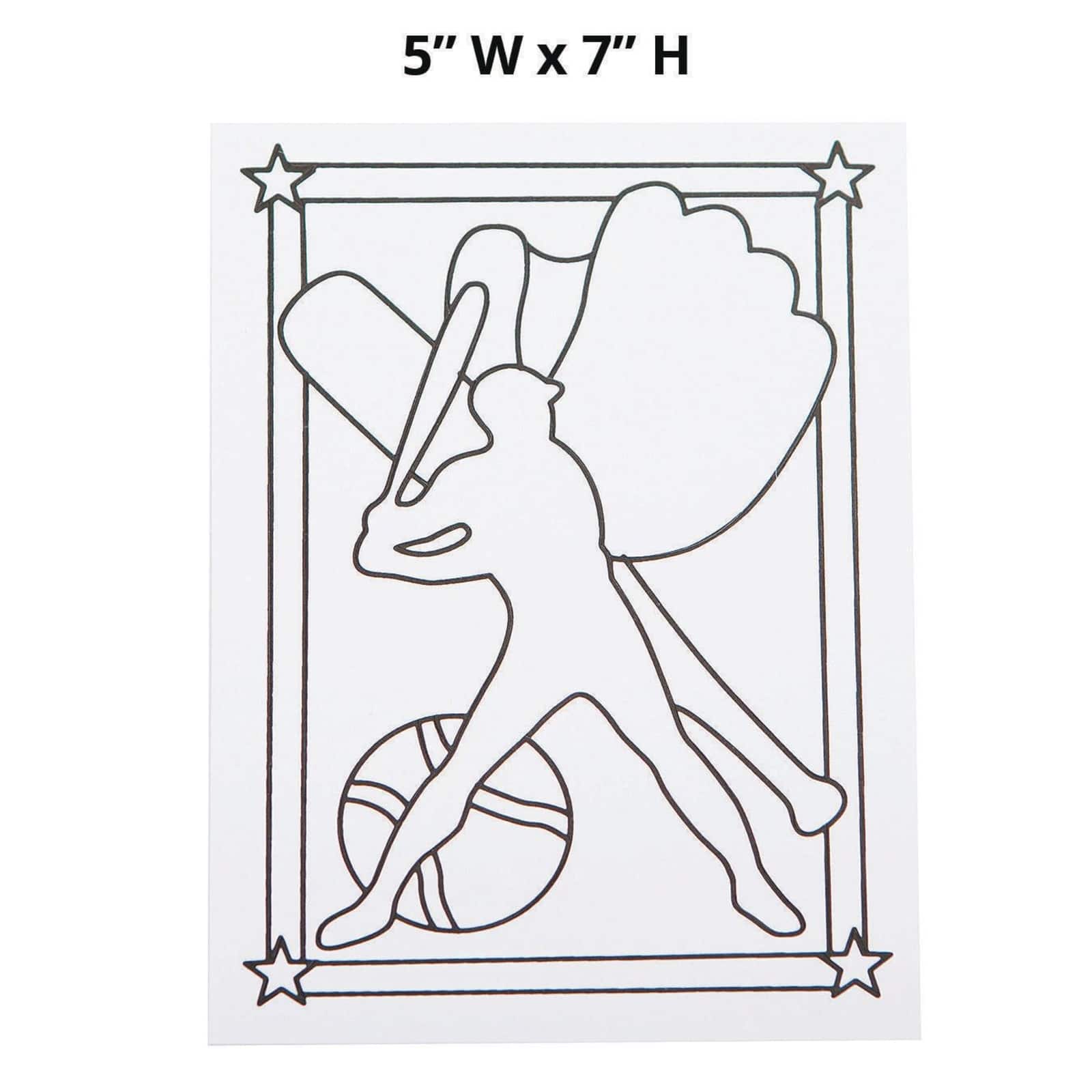 S&S Worldwide® Sports Sand Art Board, 12ct.