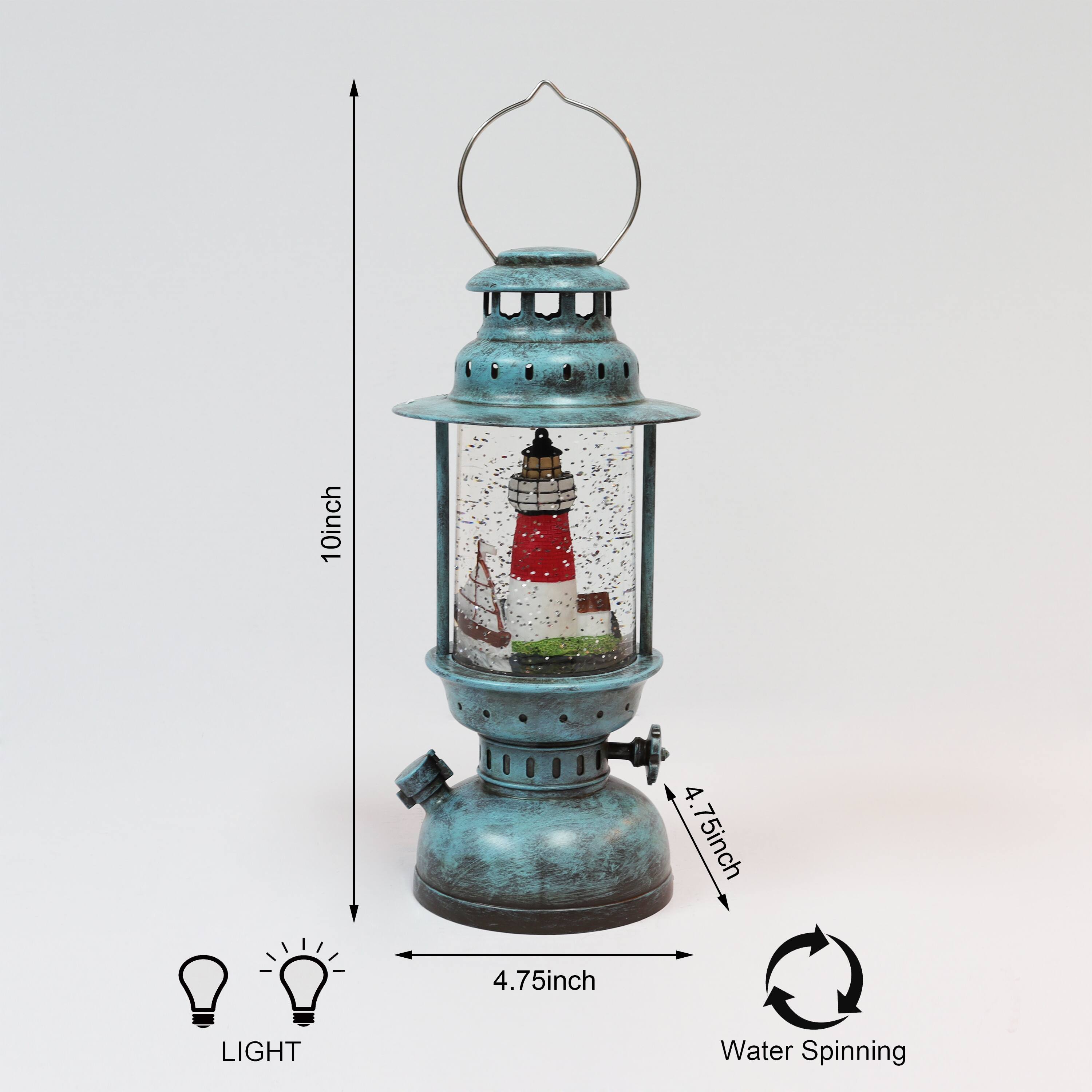 Moments in Time 10" Acrylic Lantern Lighthouse Décor