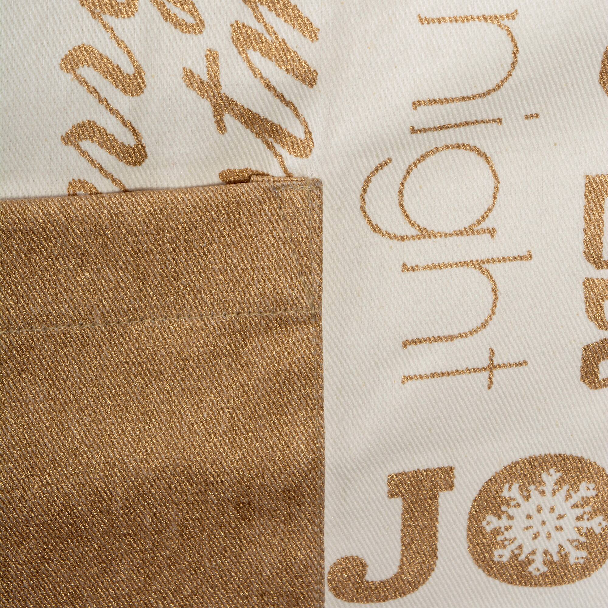 DII® Gold Christmas Collage Chef Apron
