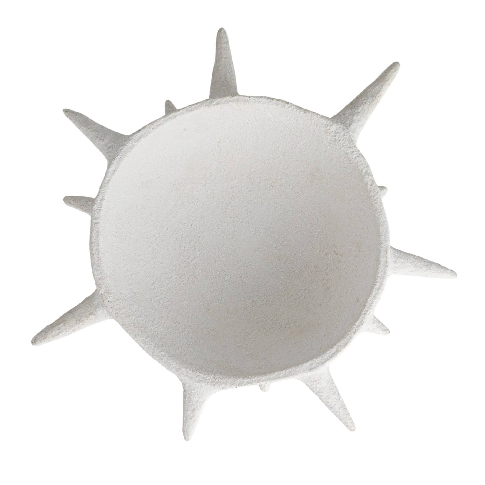 Hello Honey® 16.25" White Spike Accent Volcano Finish Bowl