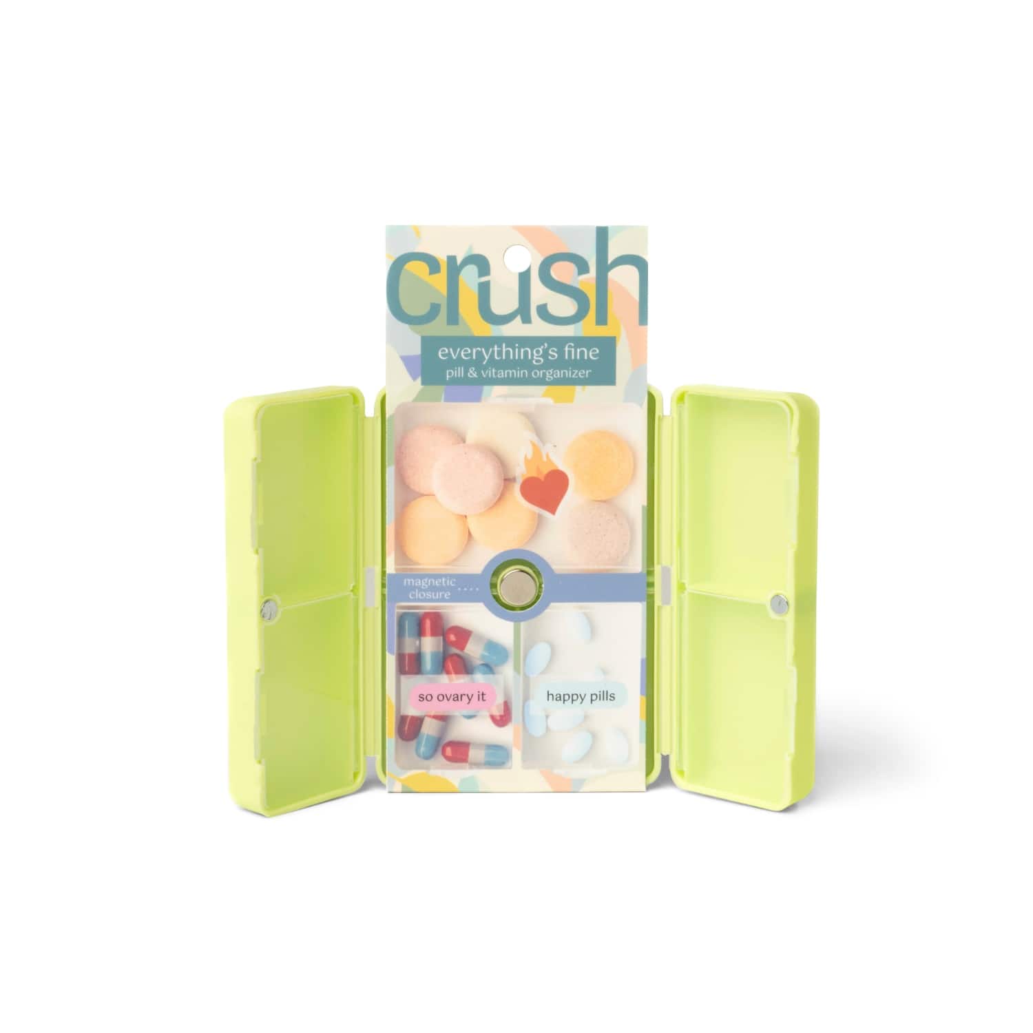 Assorted Crush™ Everything's Fine Pill & Vitamin Case, 1pc.