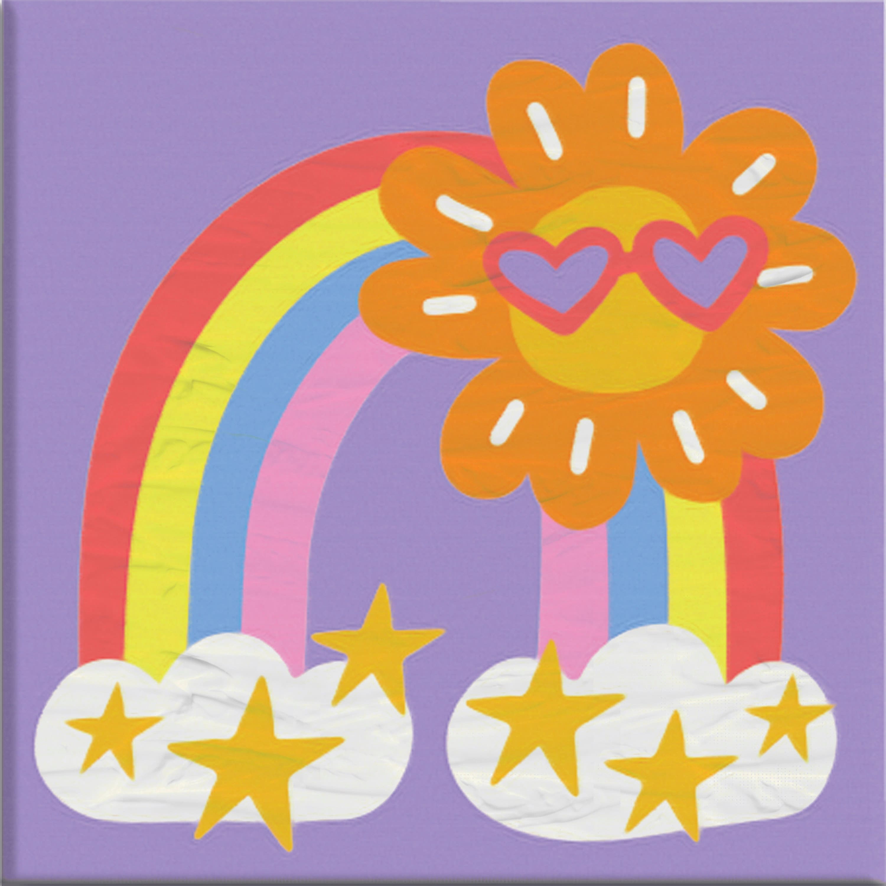 Vivid by Brea Reese® Rainbows & Butterflies Acrylic Paint-by-Number Kit