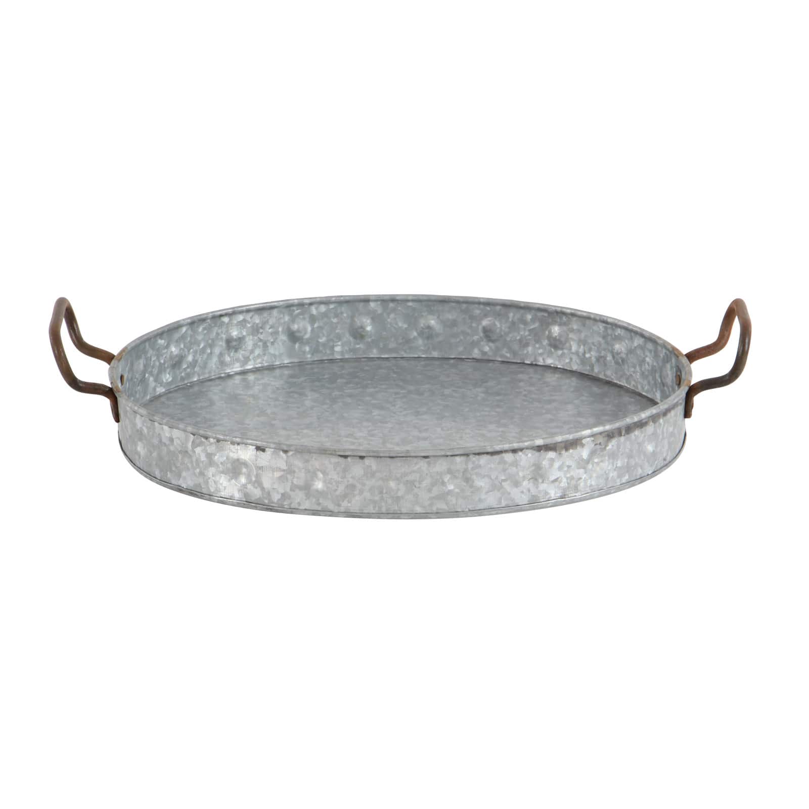 Grey Metal Farmhouse Tray Set
