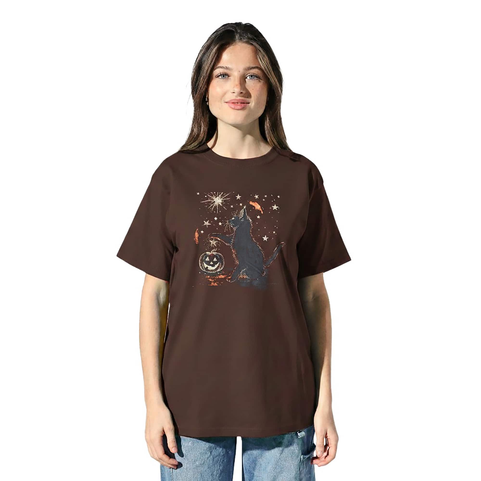 Magical Black Cat Adult T-Shirt