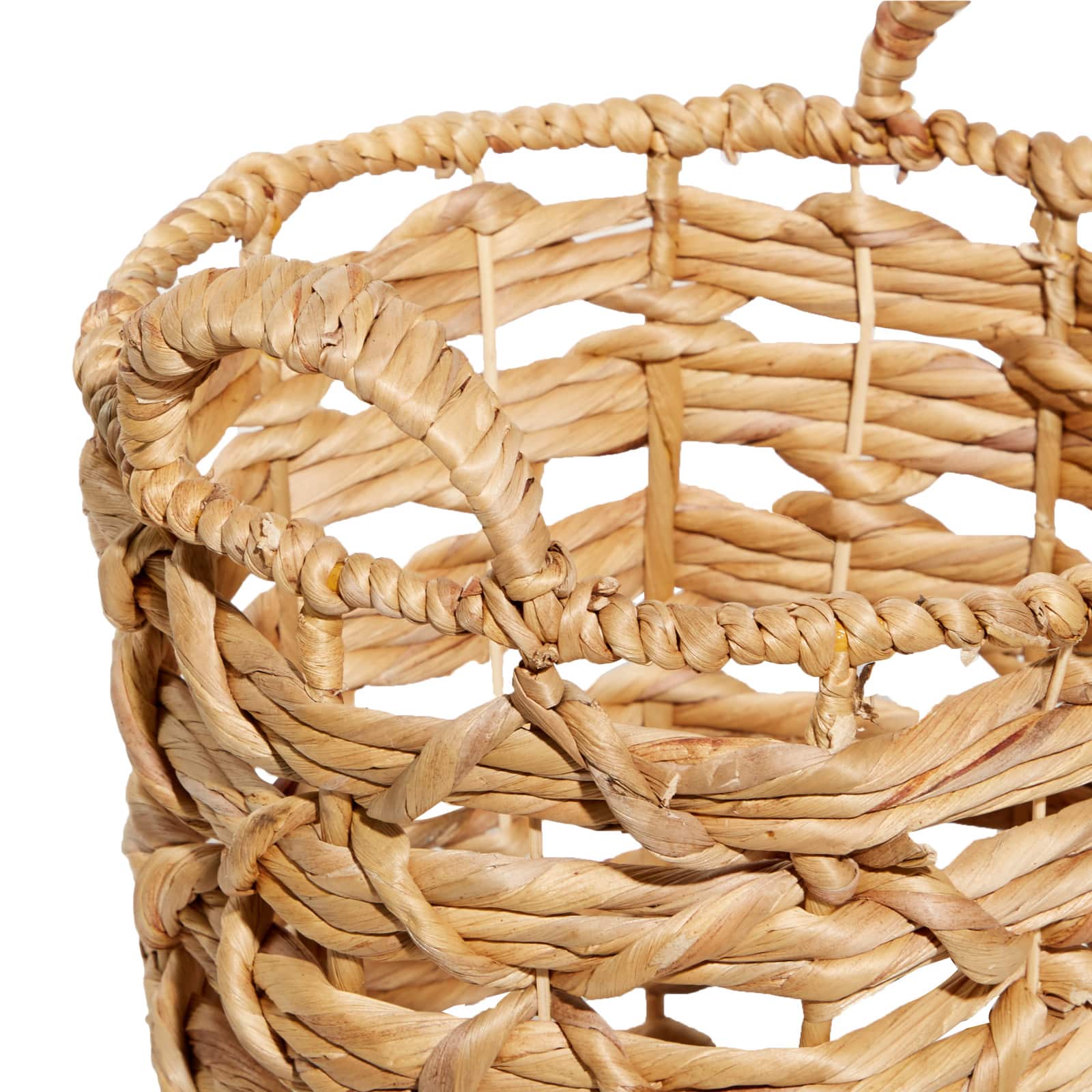 Brown Seagrass Coastal Storage Basket Set