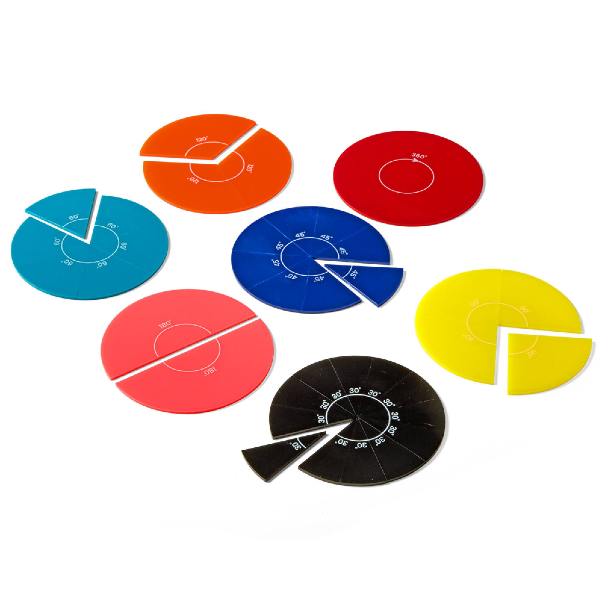 Hand2mind® Rainbow® Angle Circles, 24ct.