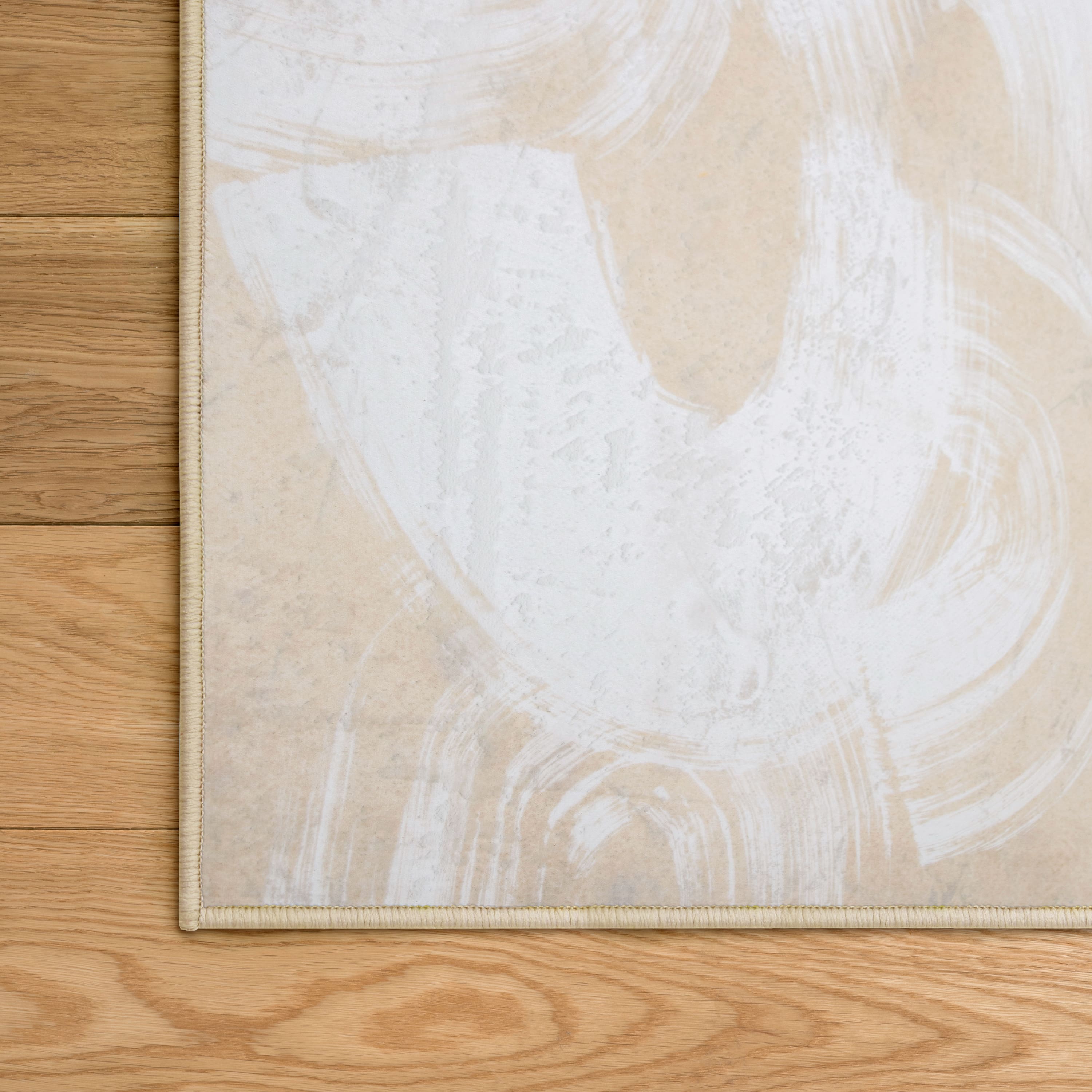 Empire Art Direct 5ft. x 7.5ft. Swish Stone I B Tapis D'Art Washable Abstract Area Rug
