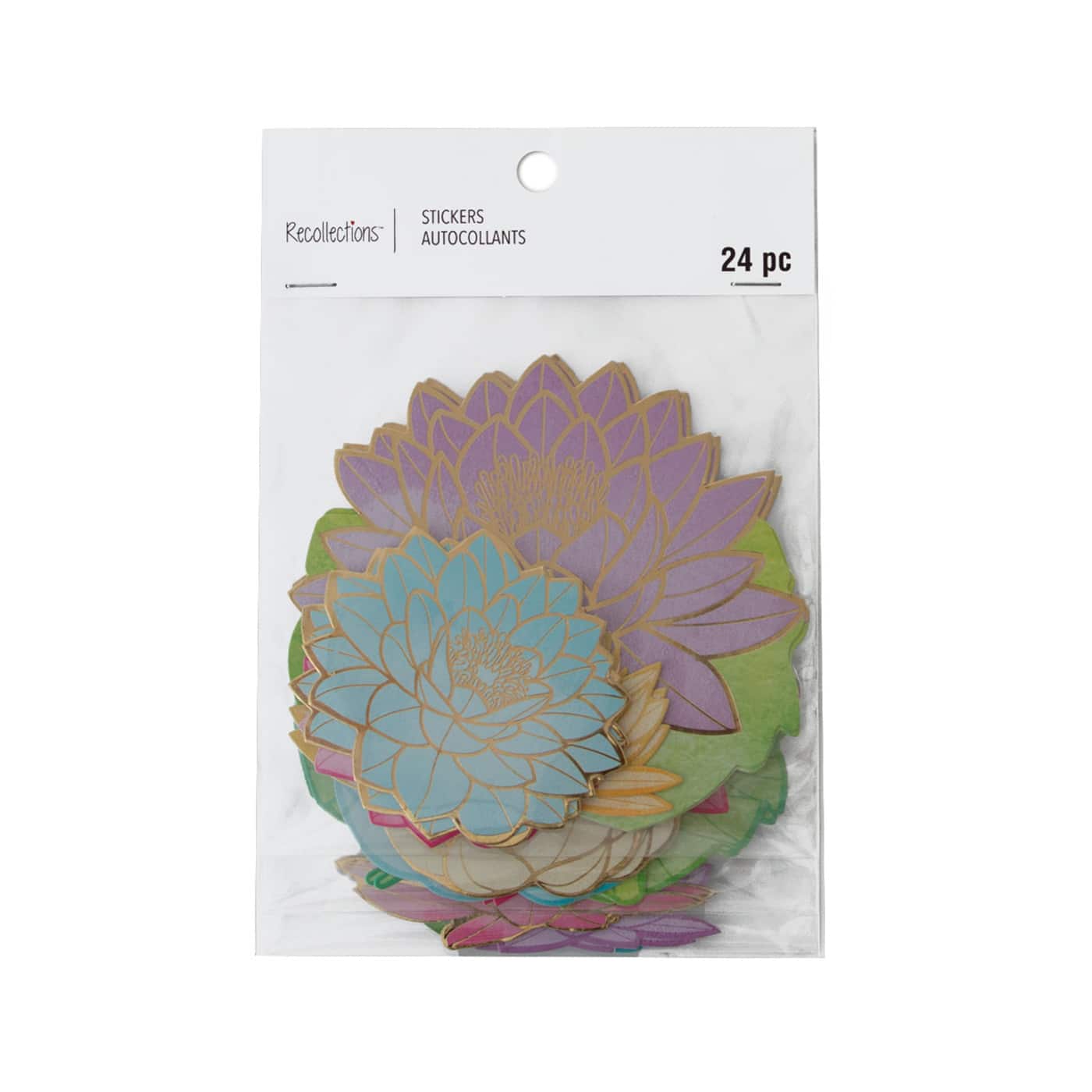 12 Pack: Lotus Flower Die Cut Stickers by Recollections™