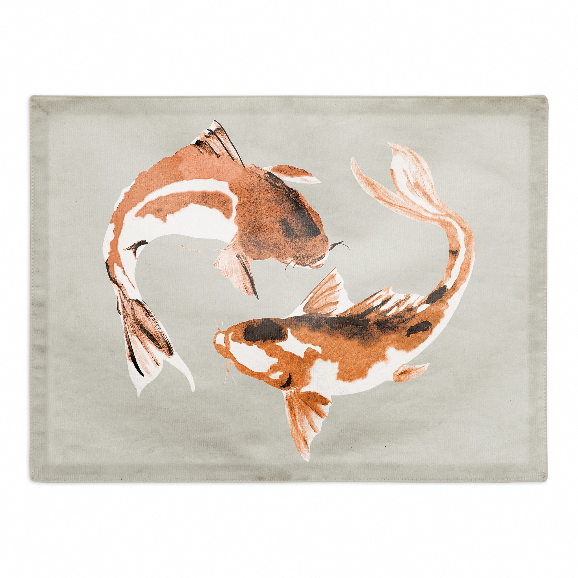 18" Circling Koi Poly Twill Placemat