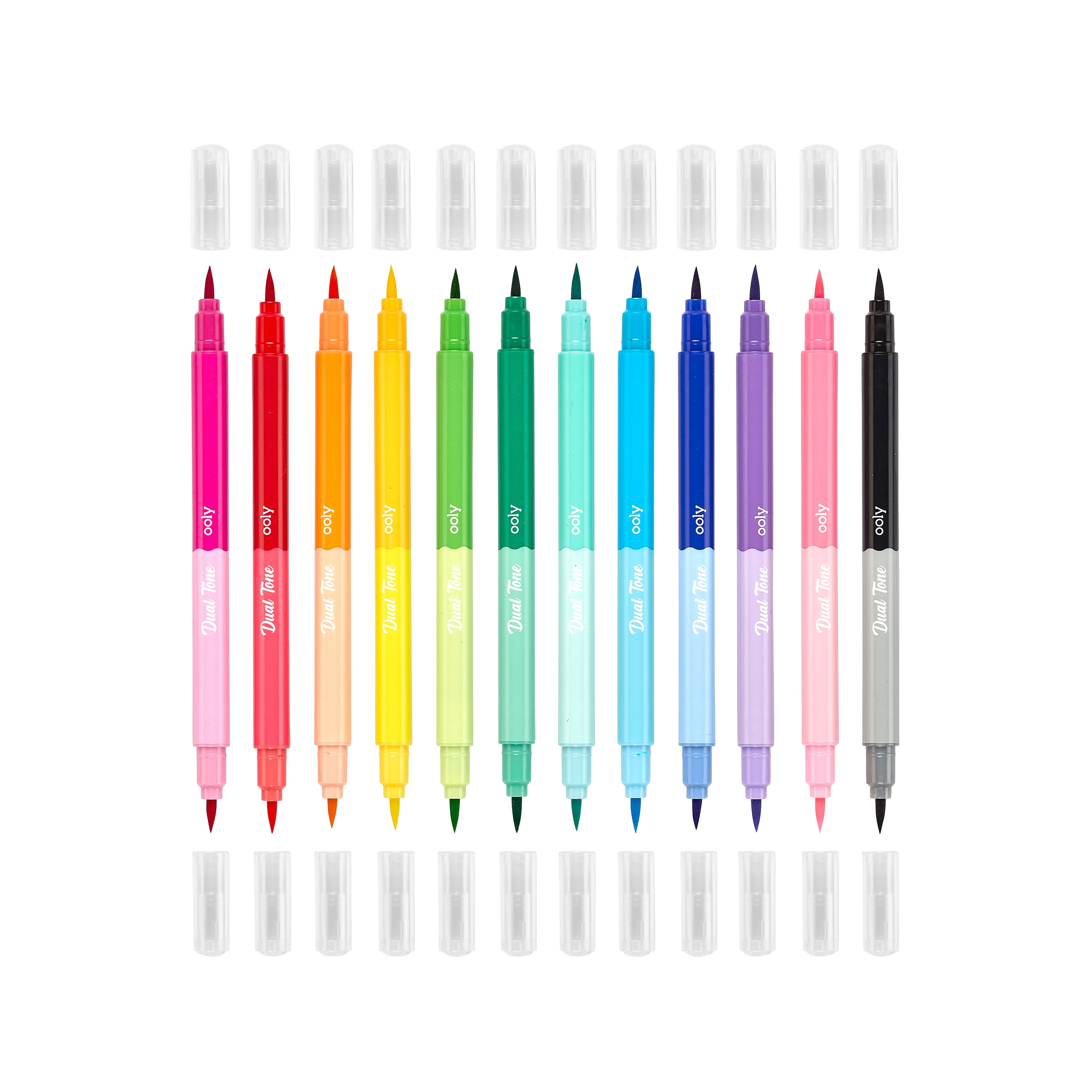 OOLY Dual Tone Double Ended Brush Marker Set