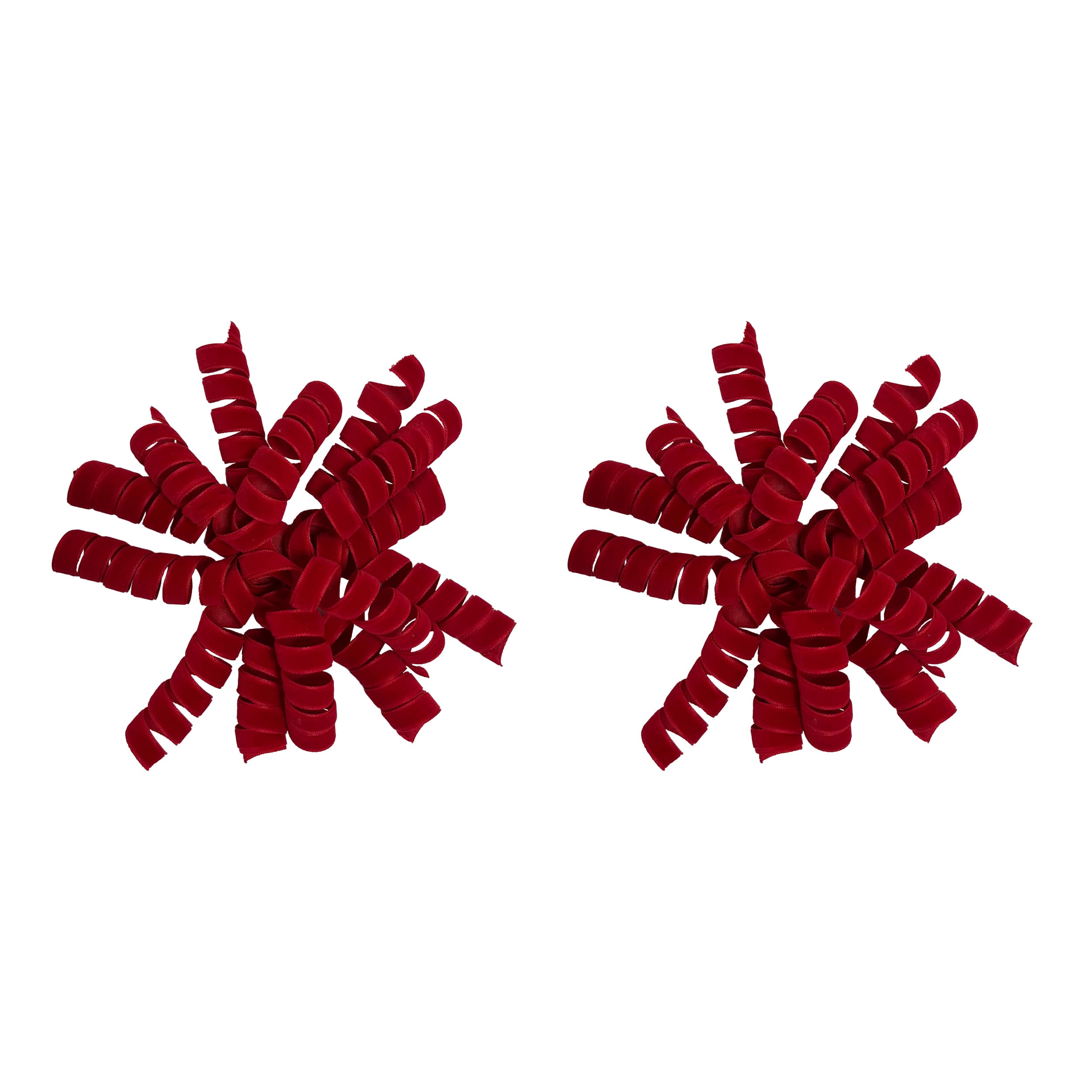 Michaels, Red Velvet Curly Bows, 2ct. by Celebrate It™ – Category: Shred & Tissue