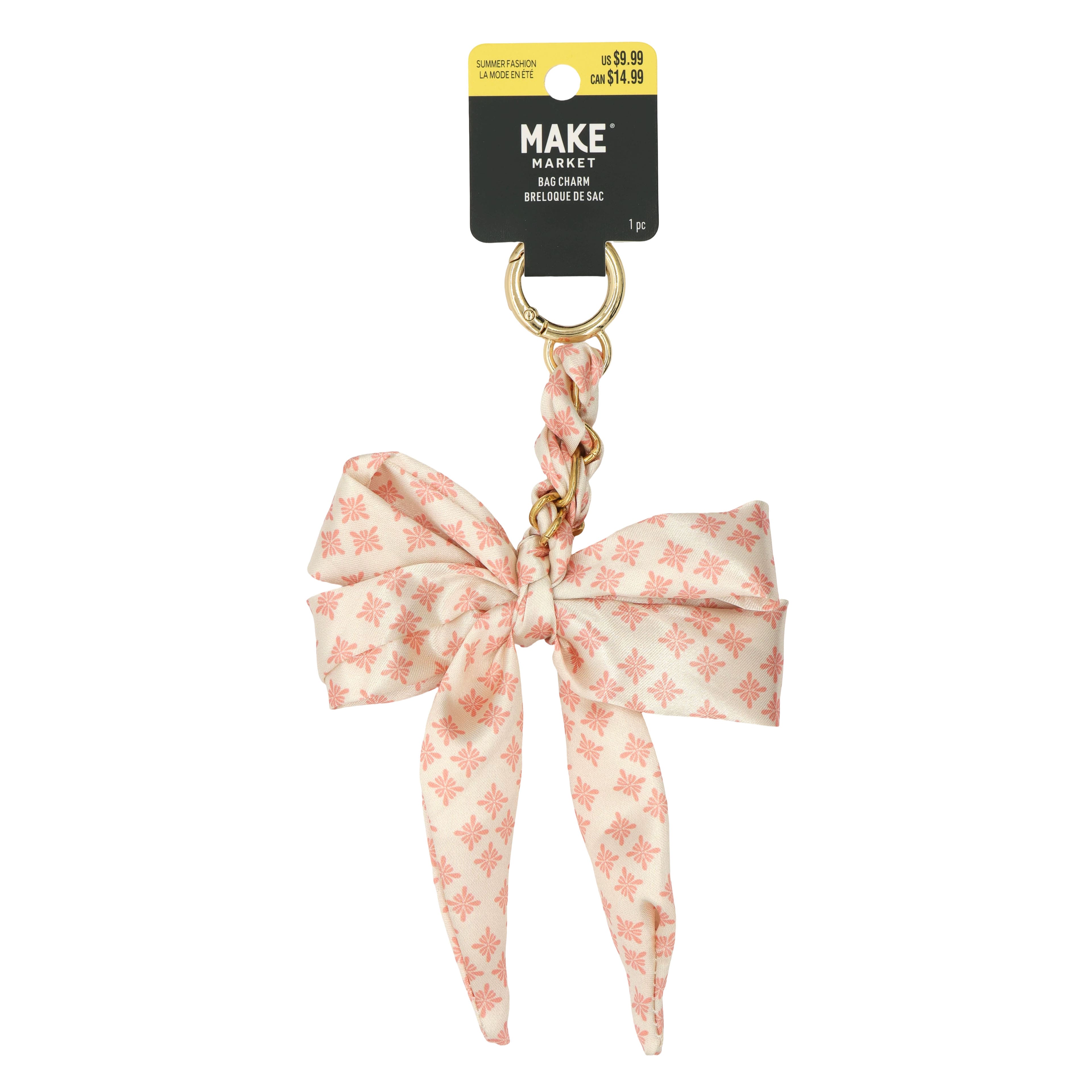 Summer Fashion Floral Splash Bow Bag Charm by Make Market®