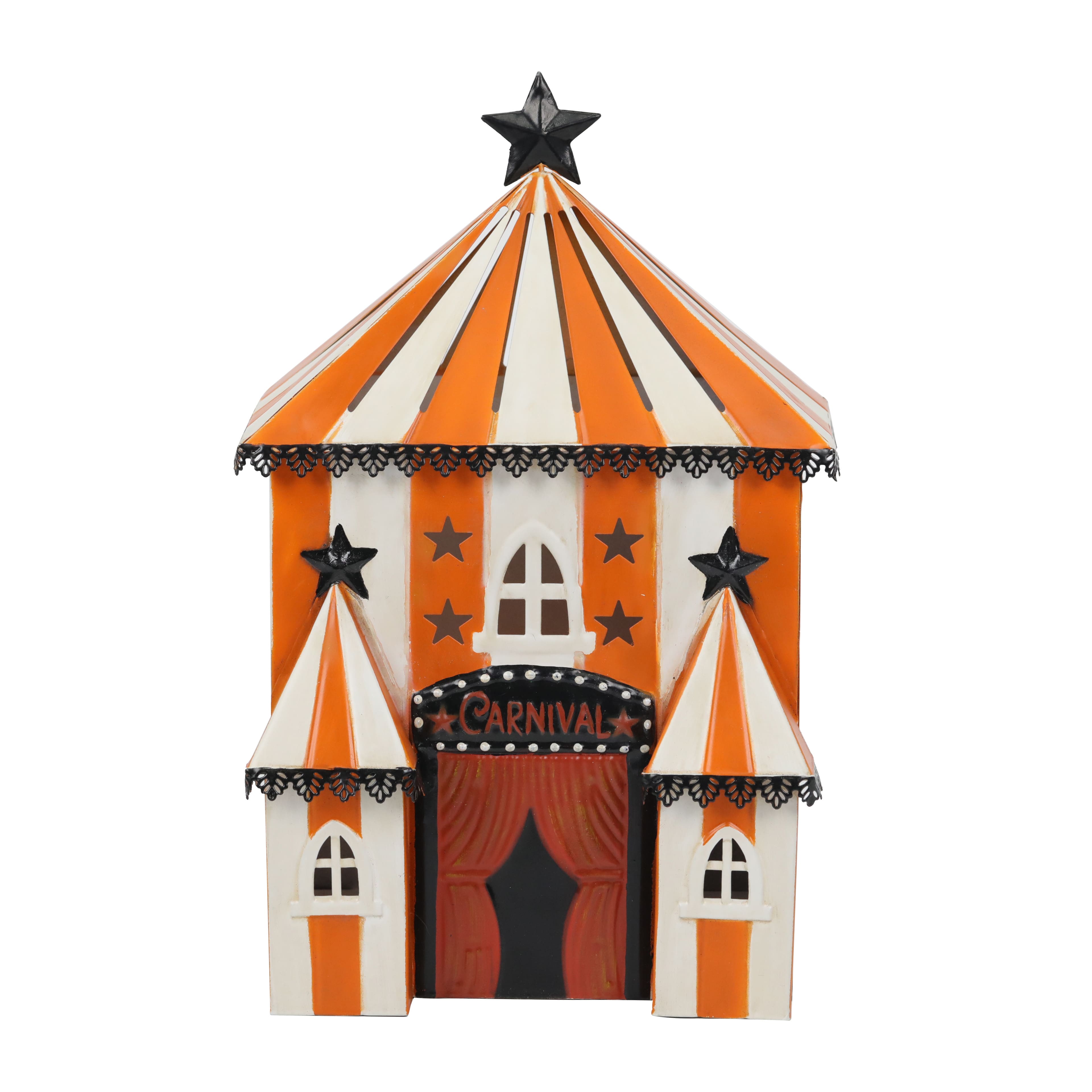 12" Orange & White Carnival Funhouse LED Tabletop Décor by Ashland®