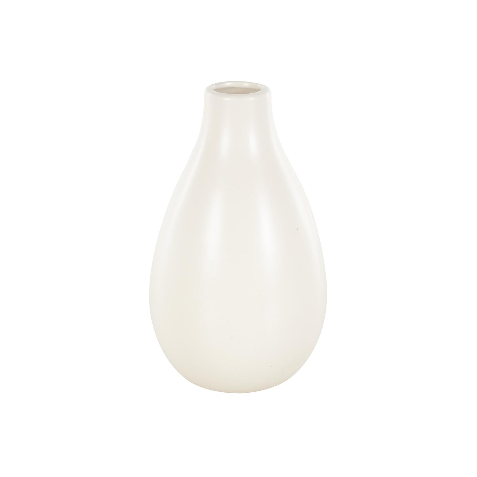 7.75" Cream Ceramic Minimalistic Vase