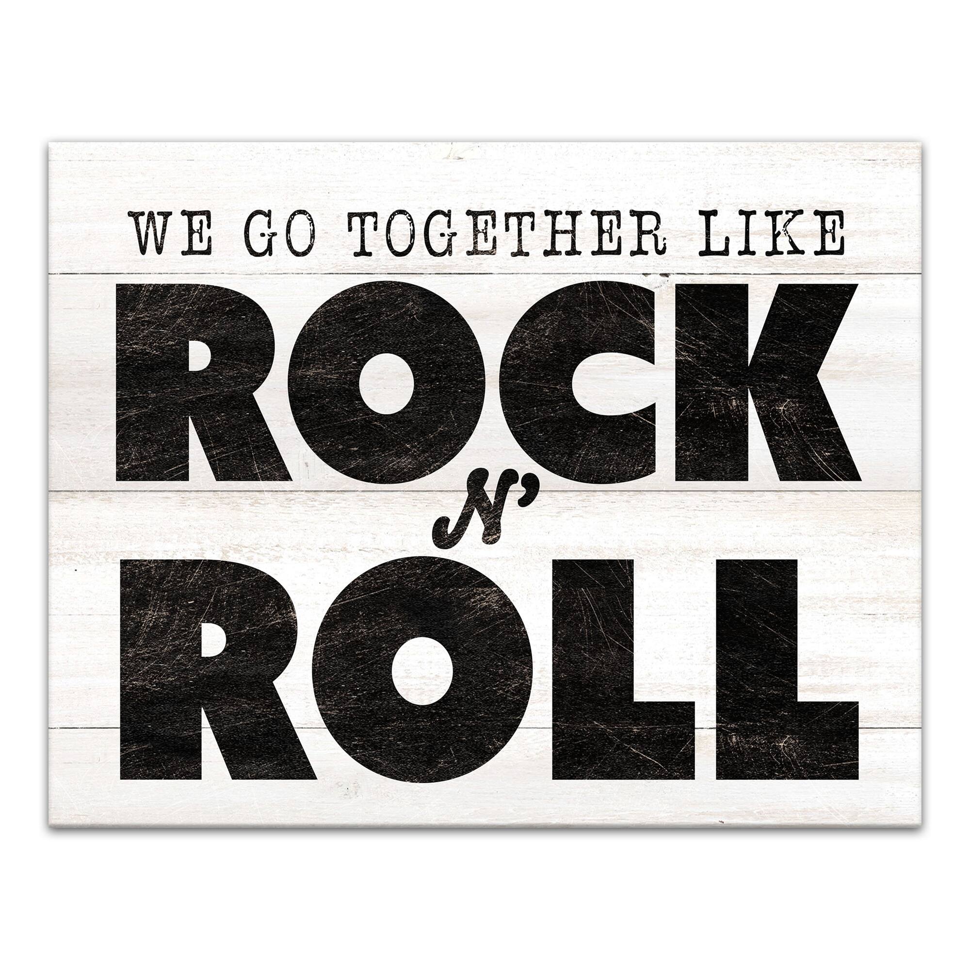 We Go Together 14" x 11" Canvas Wall Art