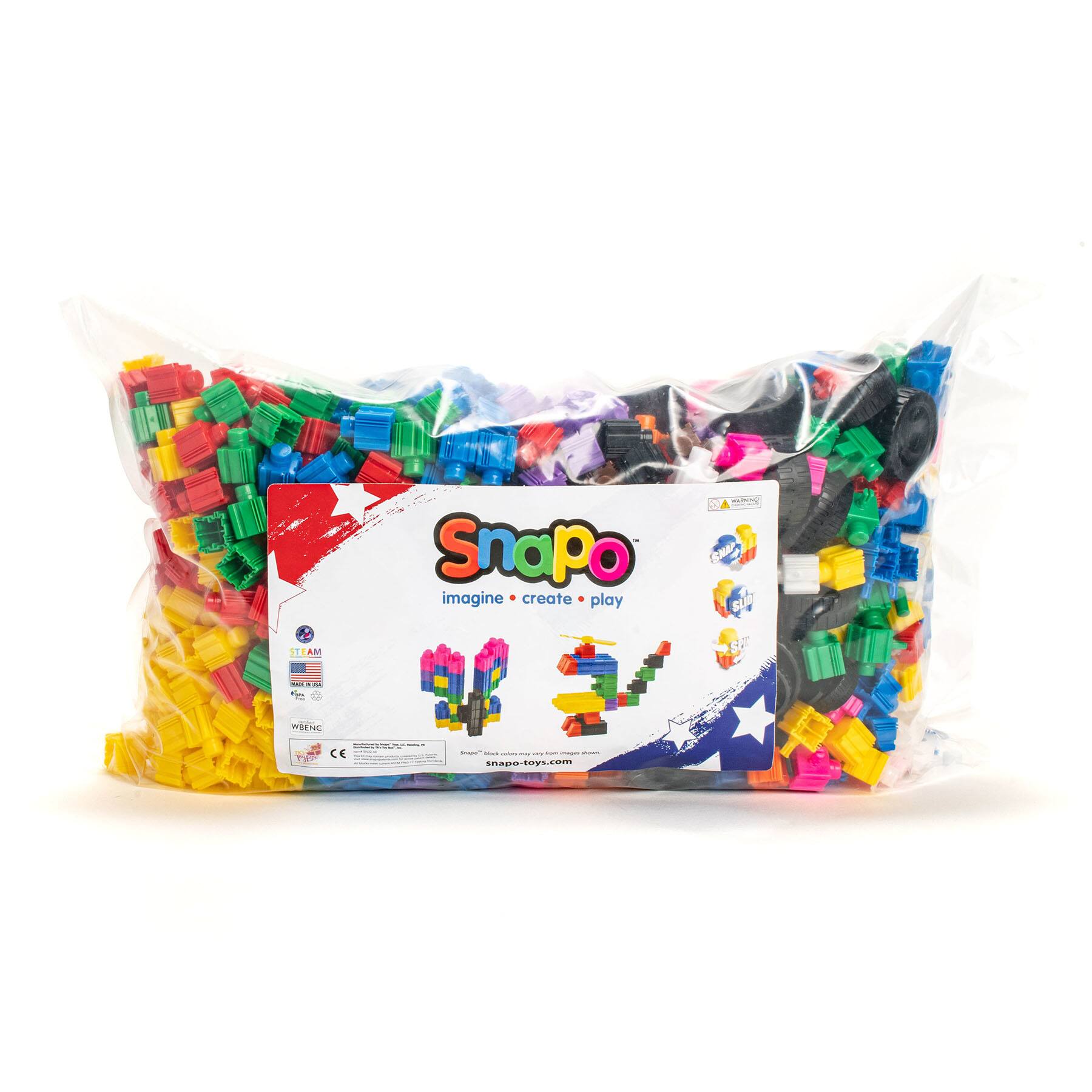 Snapo™ Jr. Building Blocks Mega Builders Kit, 1100pc.