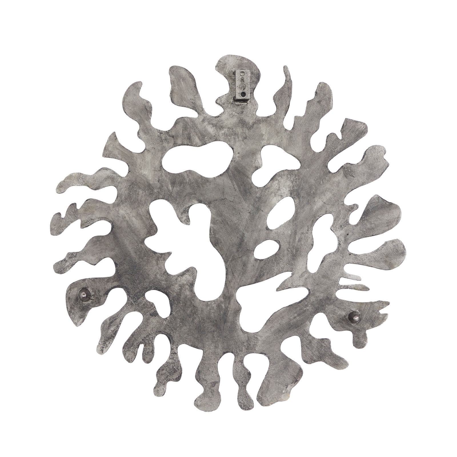 Set of 3 Silver Aluminum Modern Wall Decor, 25" x 25" x 25"