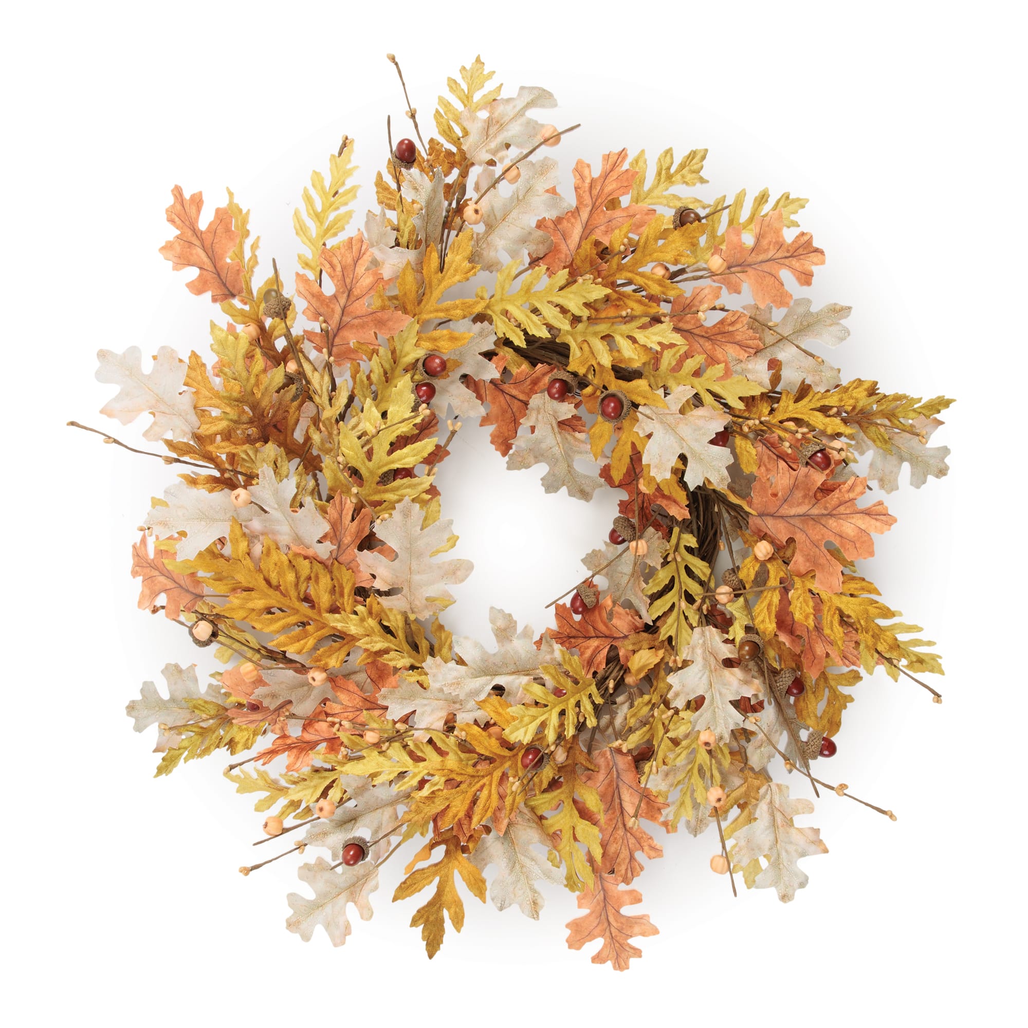 27.5" Harvest Oak Leaf Wreath