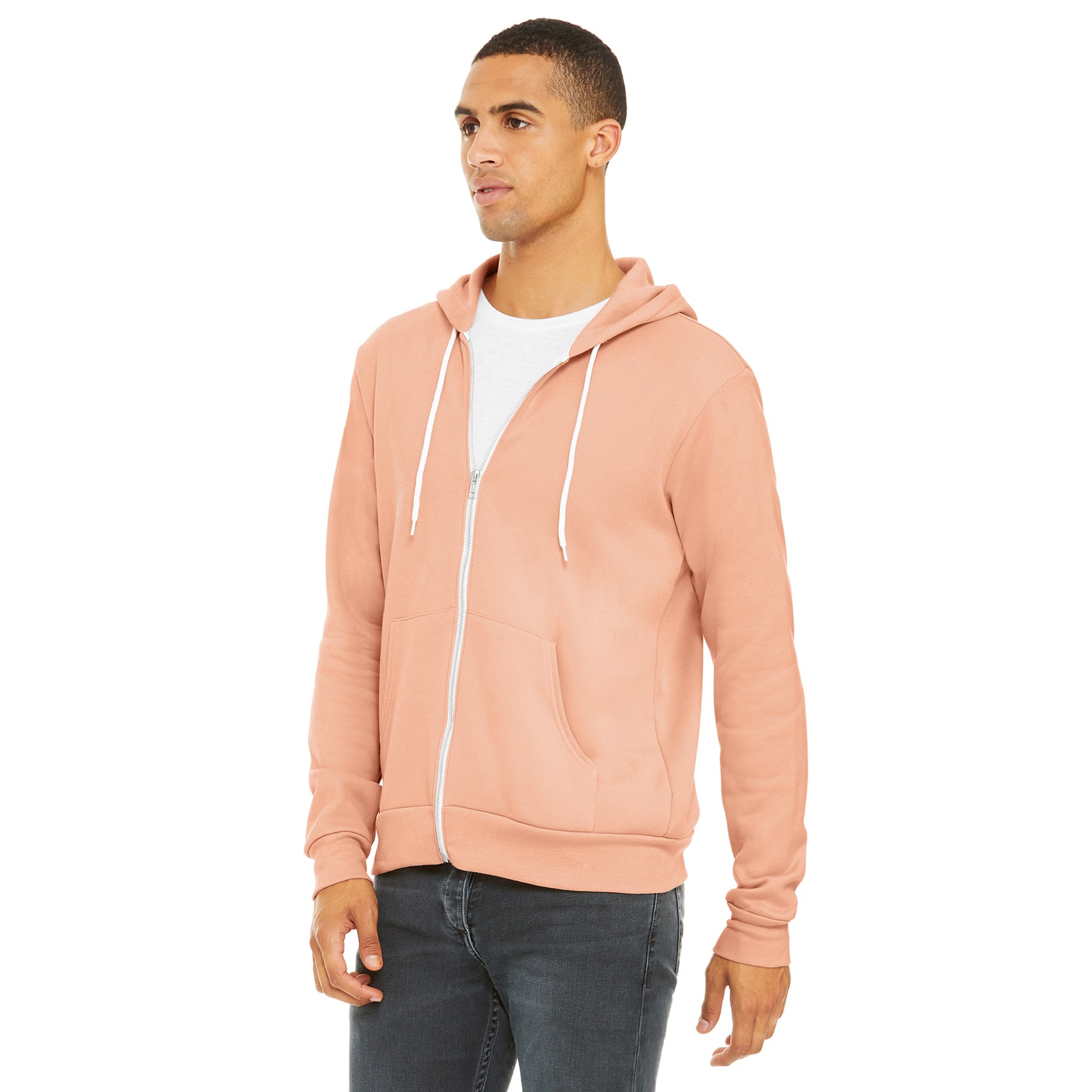 BELLA+CANVAS® Cotton Fleece Full-Zip Adult Unisex Hoodie