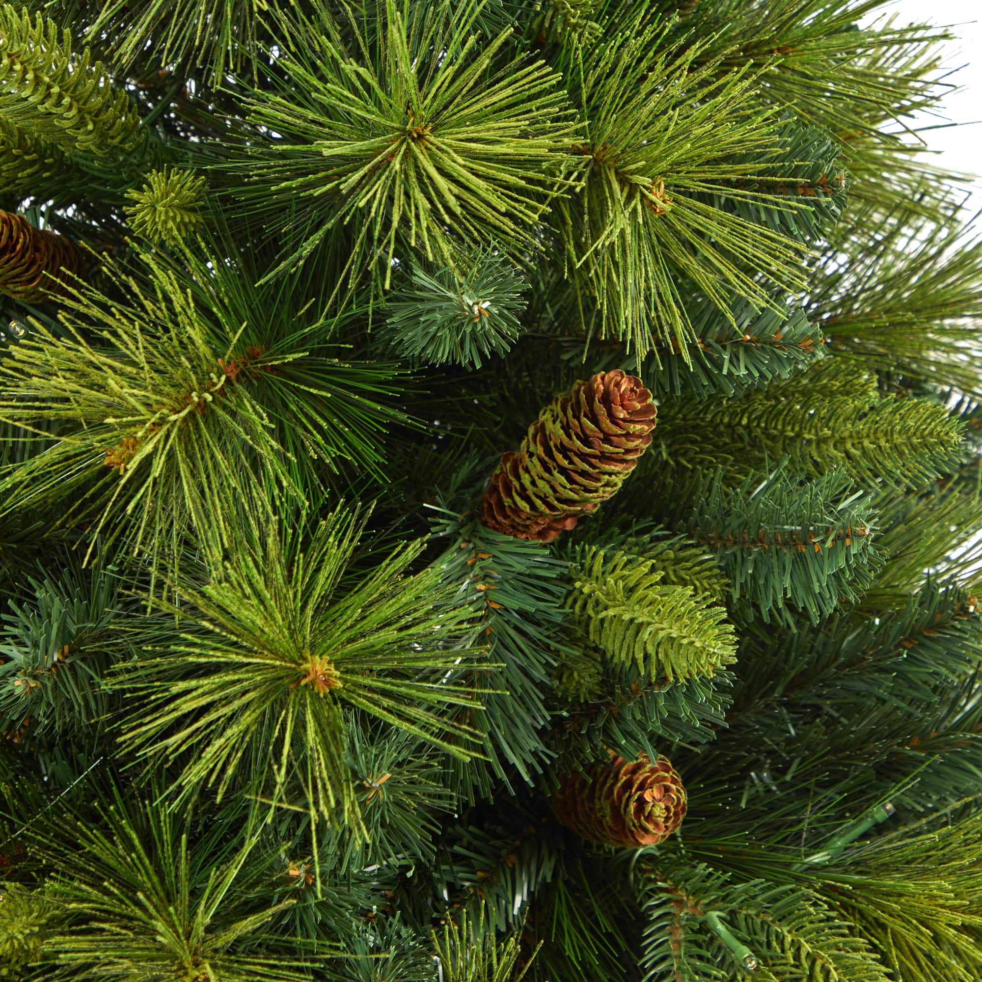 4.3ft. Pre-Lit North Carolina Mixed Pine Artificial Christmas Tree in Planter, Warm White LED Lights