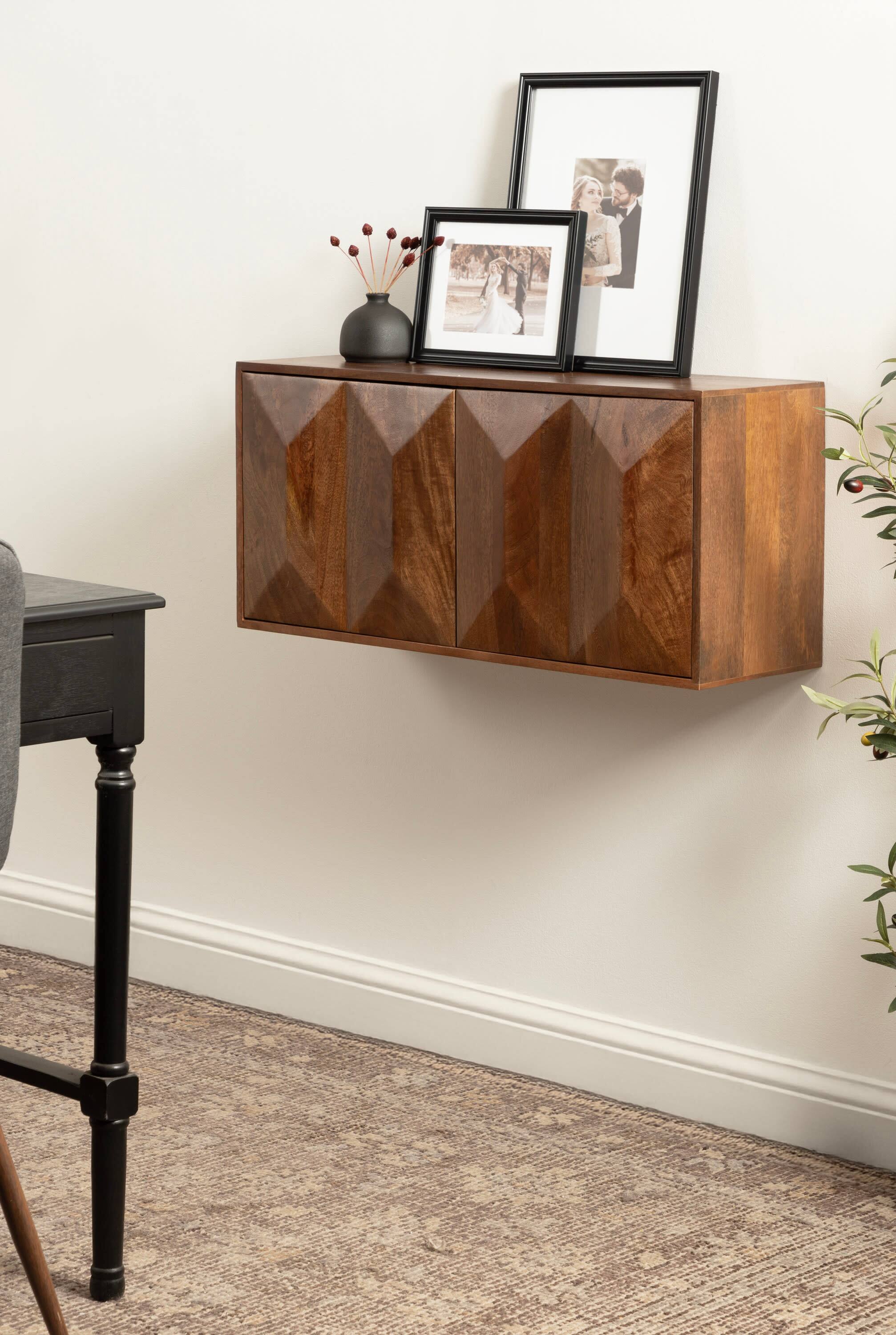 Kate and Laurel Ranier Two-Door Wall Cabinet
