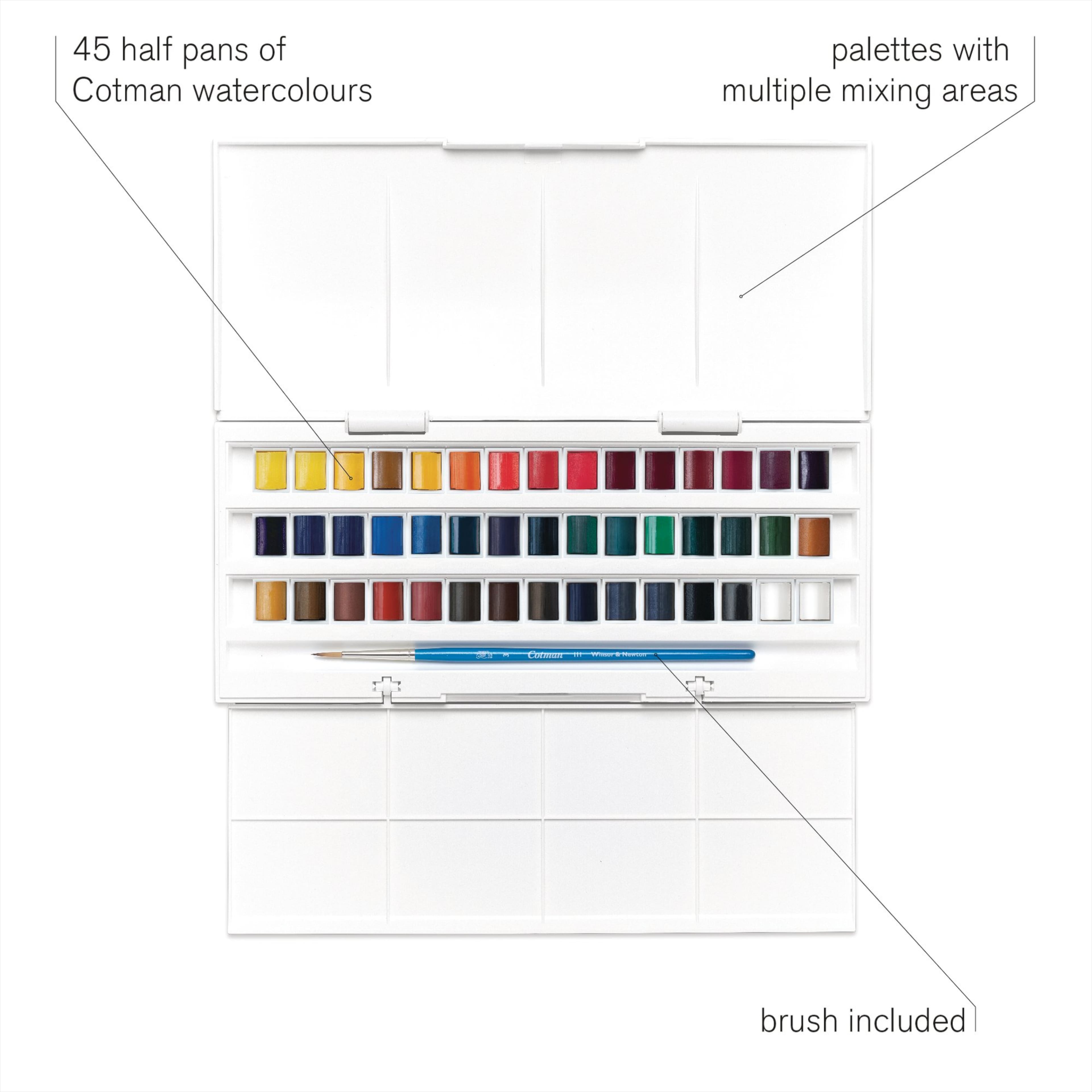 Winsor & Newton™ Cotman Watercolour™ 45 Colour Studio Set