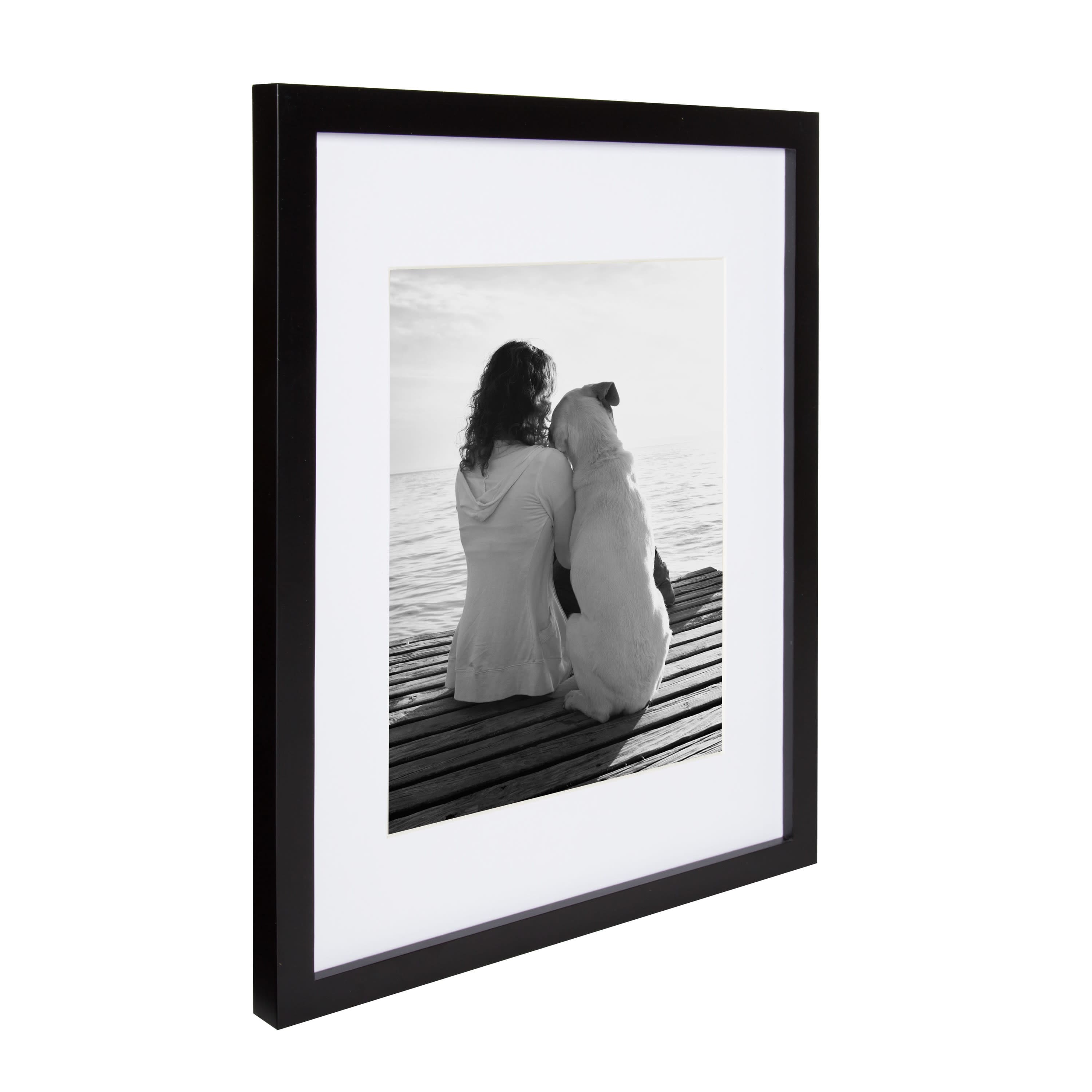 Kate and Laurel 11" x 14" Gallery Picture Wood Frame 8" x 10" with Mat