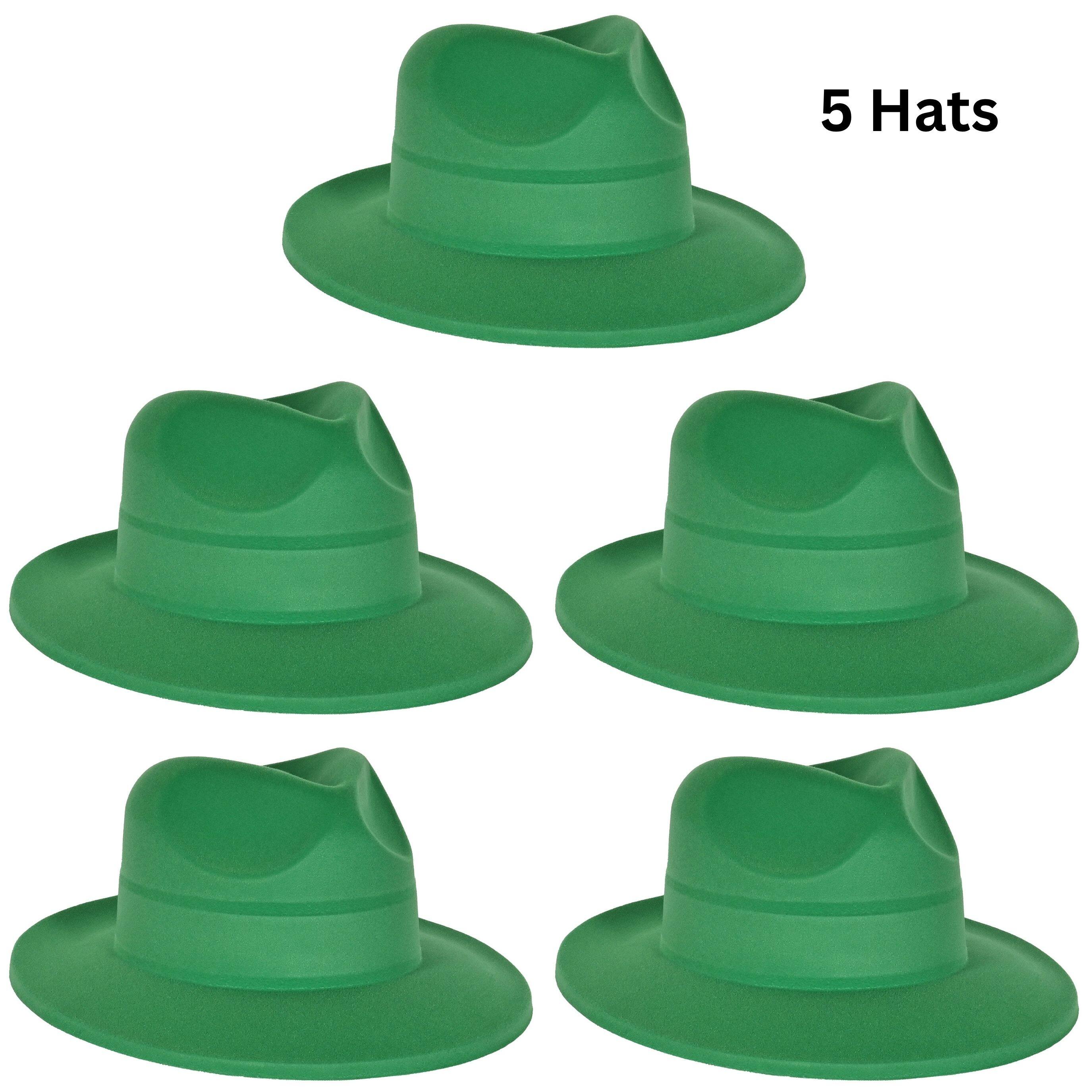 Beistle Adult Green Velour Fedoras, 5ct.
