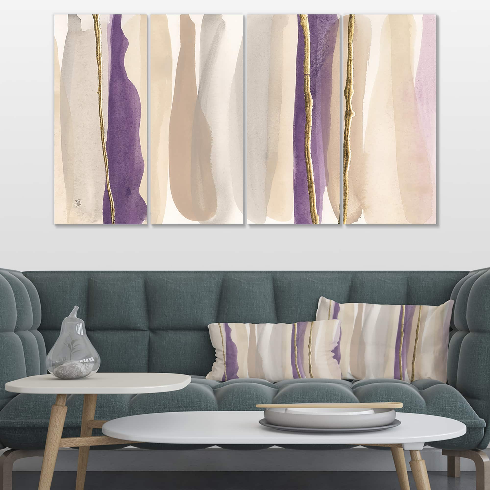 Designart - Shape of Glam Purple III