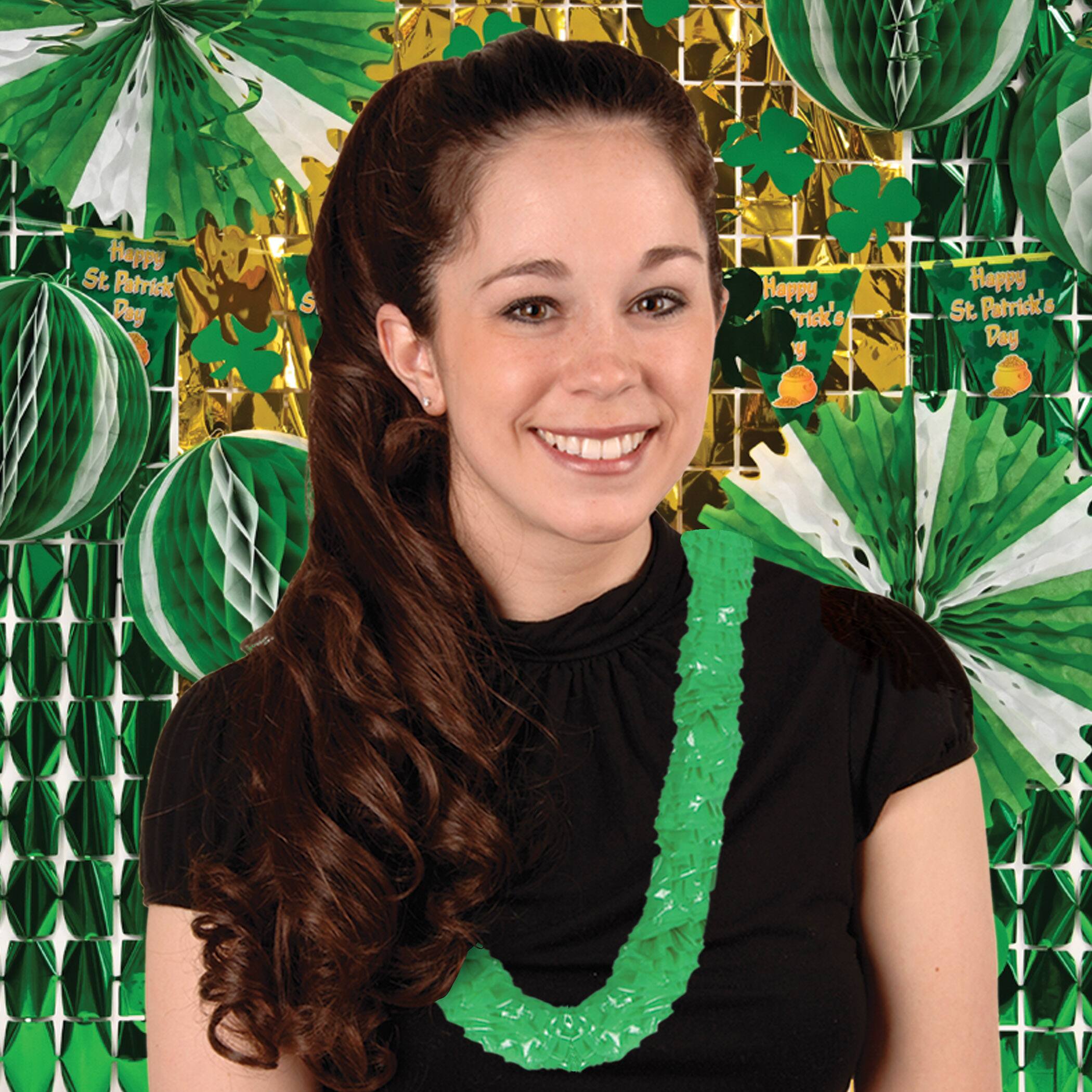 Beistle 36" Green Soft Twist St Patrick's Poly Leis, 16ct.