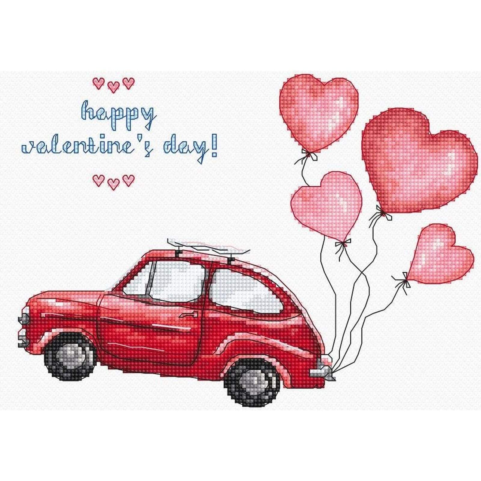 Letistitch Happy Valentine's Day Counted Cross Stitch Kit