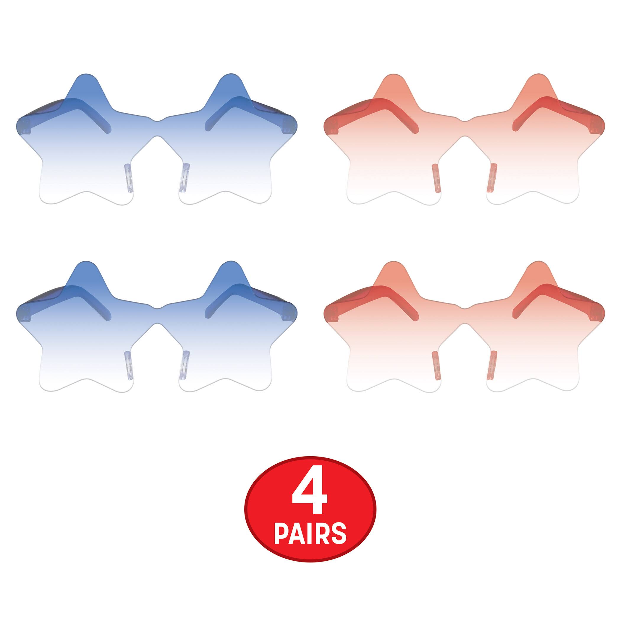 Beistle Red & Blue Star Glasses, 4ct.