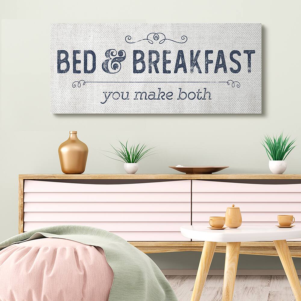 Stupell Industries Self-Serve Bed and Breakfast Rustic Home Sign Canvas Wall Art