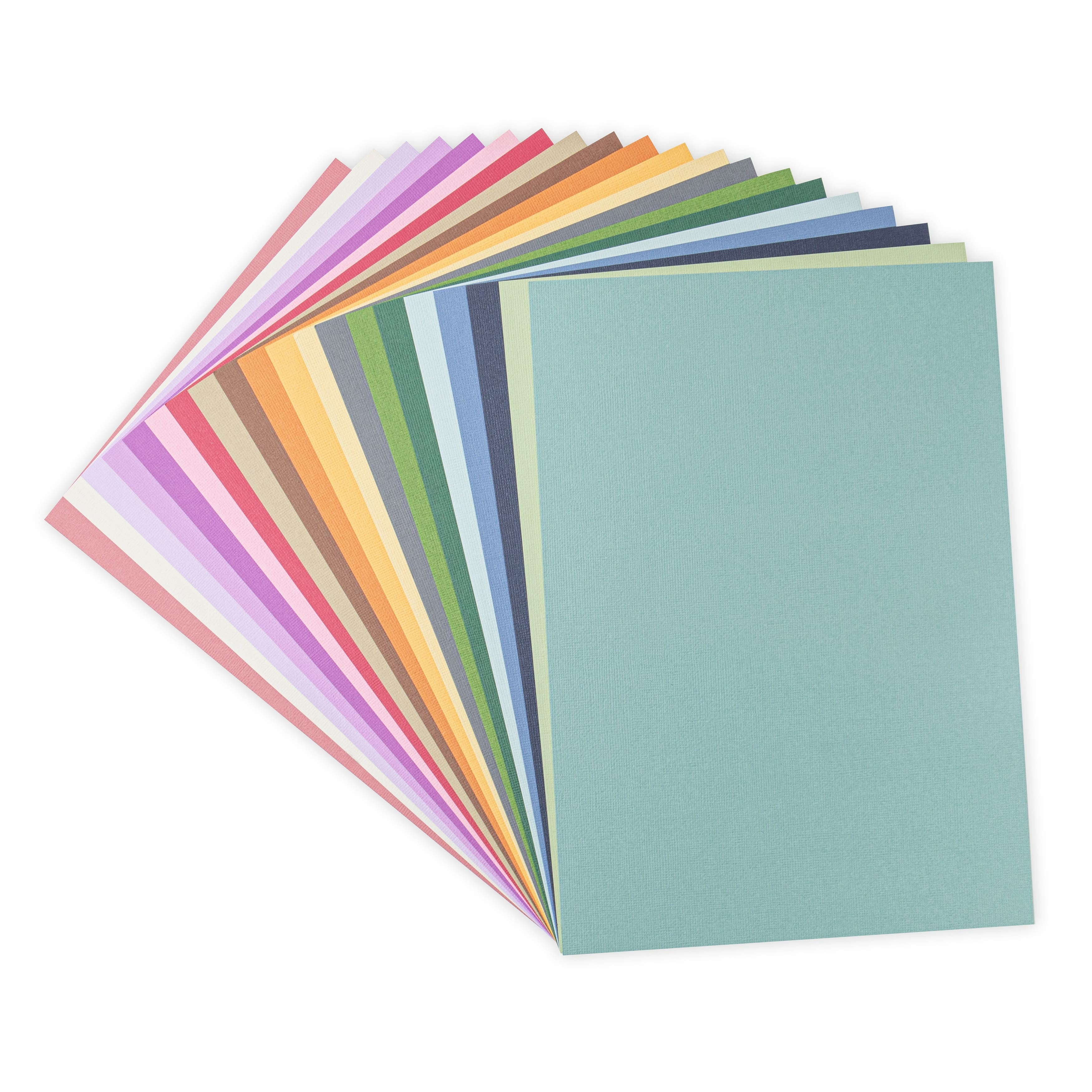 Sizzix Surfacez™ 8" x 11.5" Muted Colors Cardstock Paper, 80 Sheets