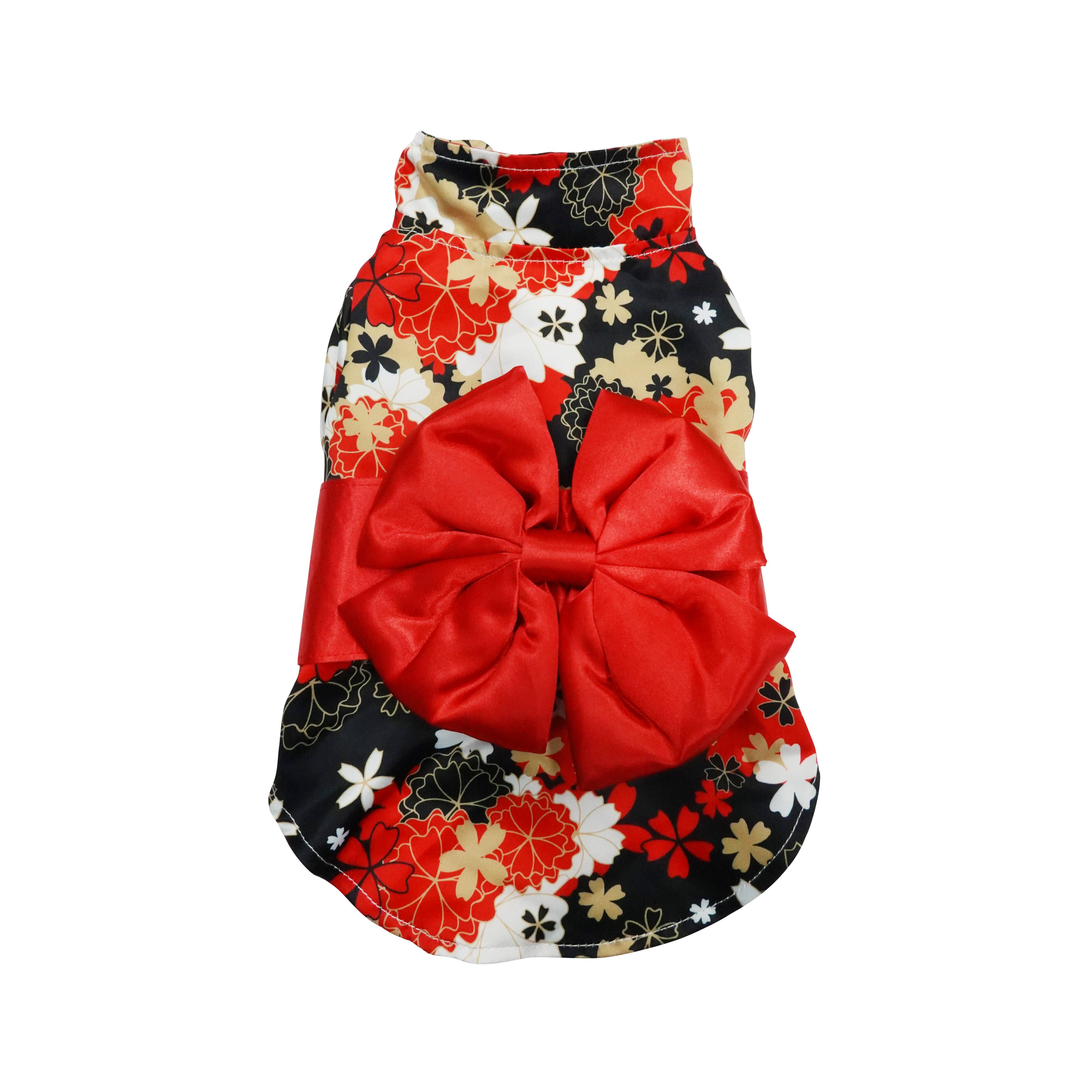 Best Furry Friends Red Kimono Pet Costume