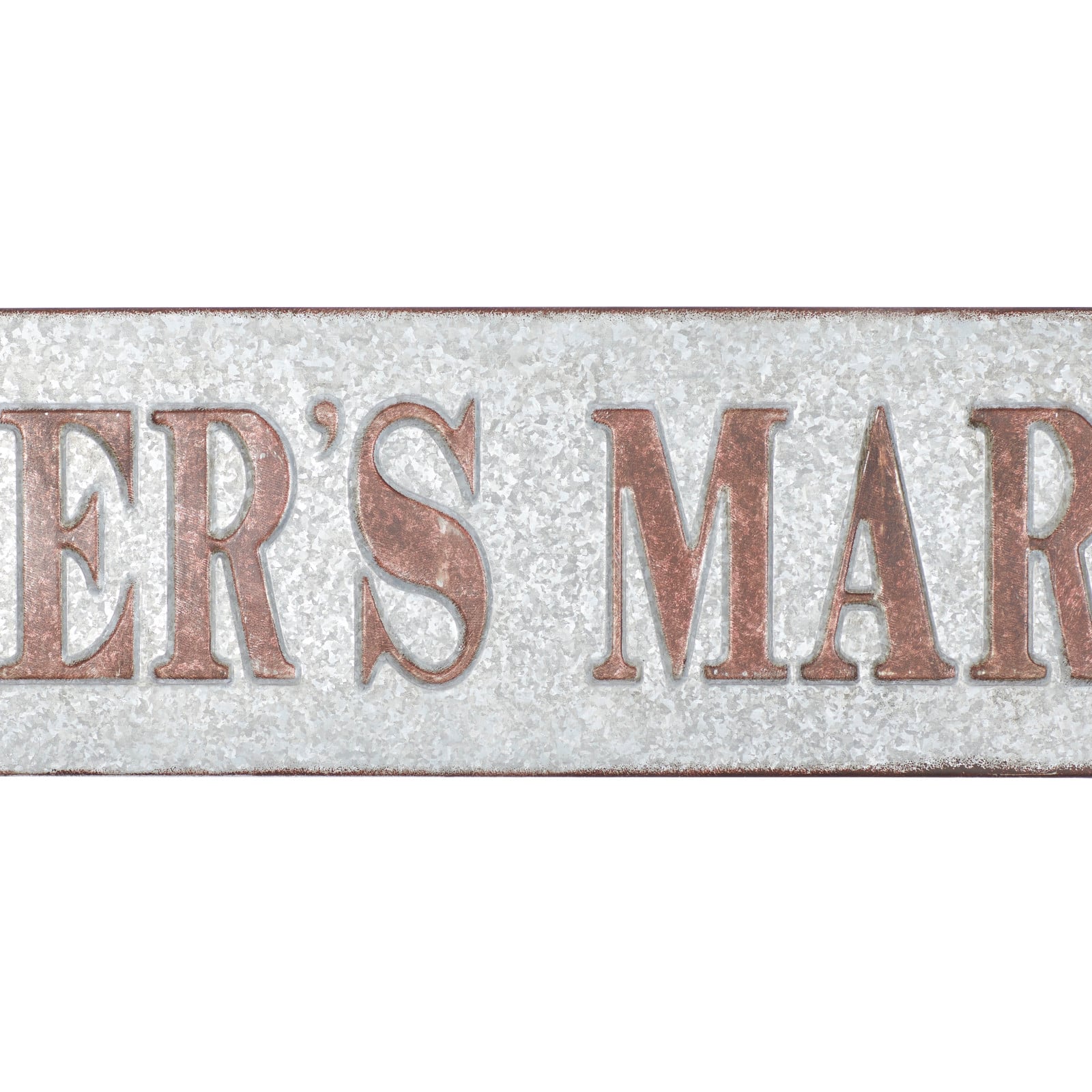 36" Gray Metal Farmhouse Sign Wall Décor