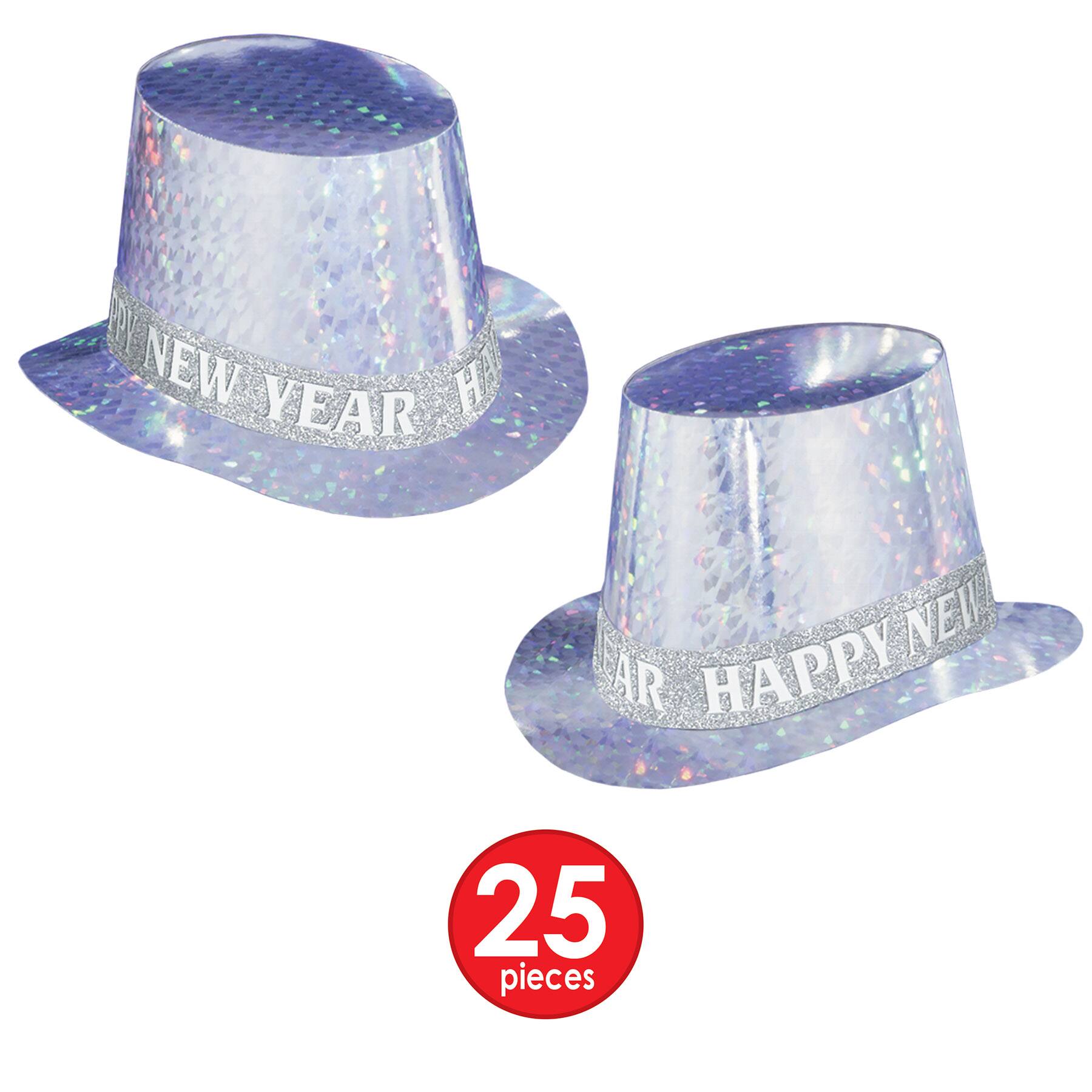 Beistle Blue, White & Silver Diamond Happy New Year Party Favor Kit for 50