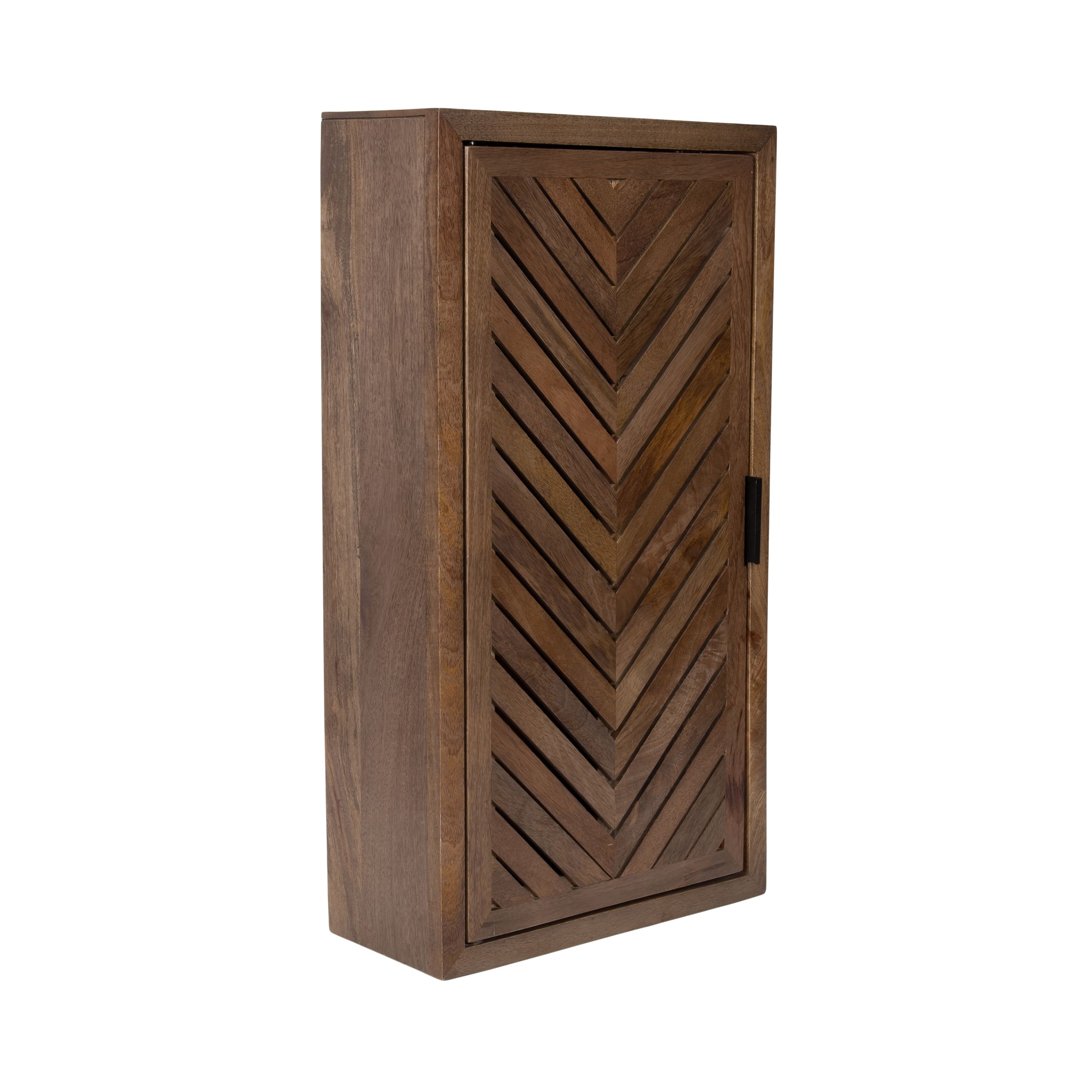 Kate and Laurel Mezzeta Tall Wood Bath Cabinet