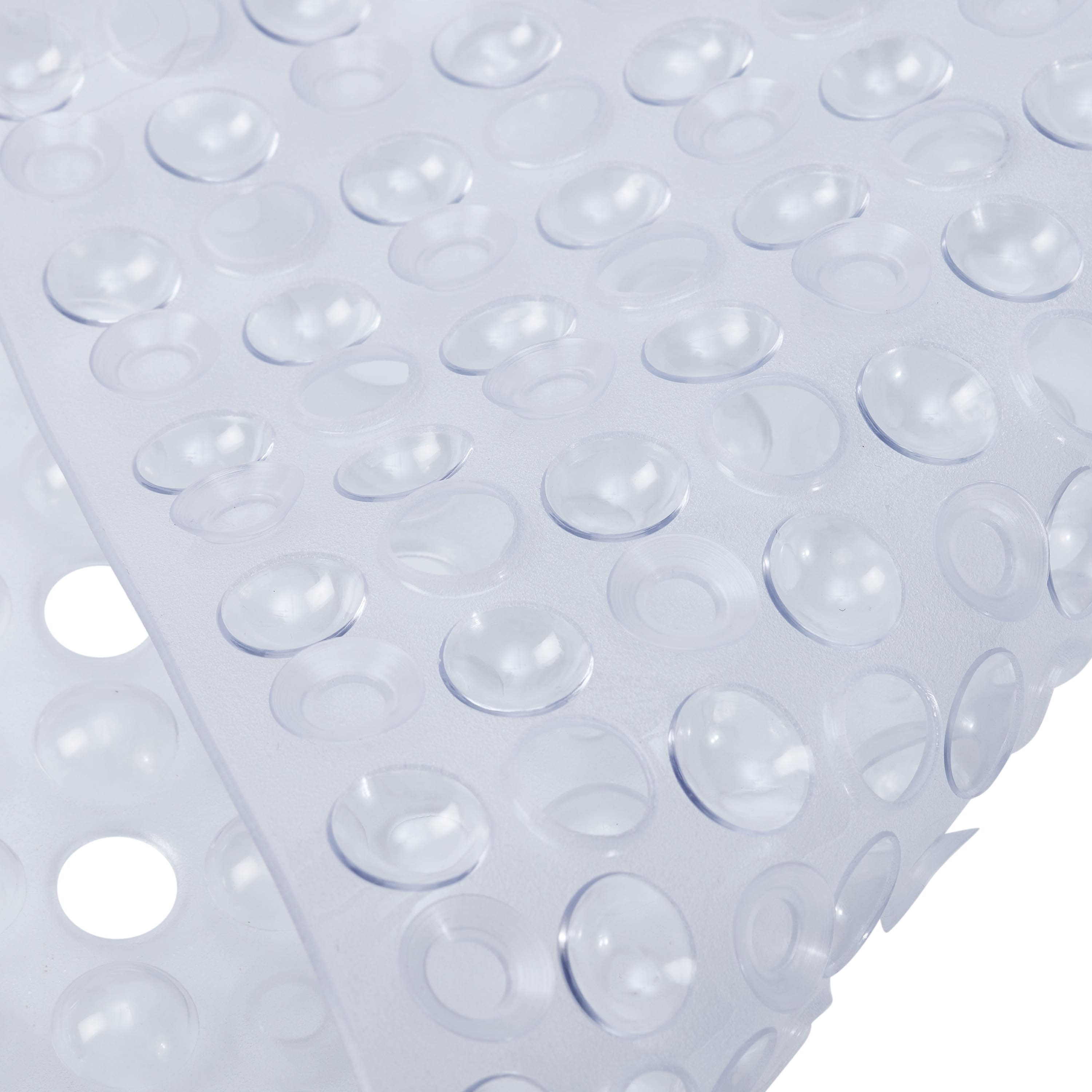 Bath Bliss Clear Non-Slip Bubble Texture Bath Mat