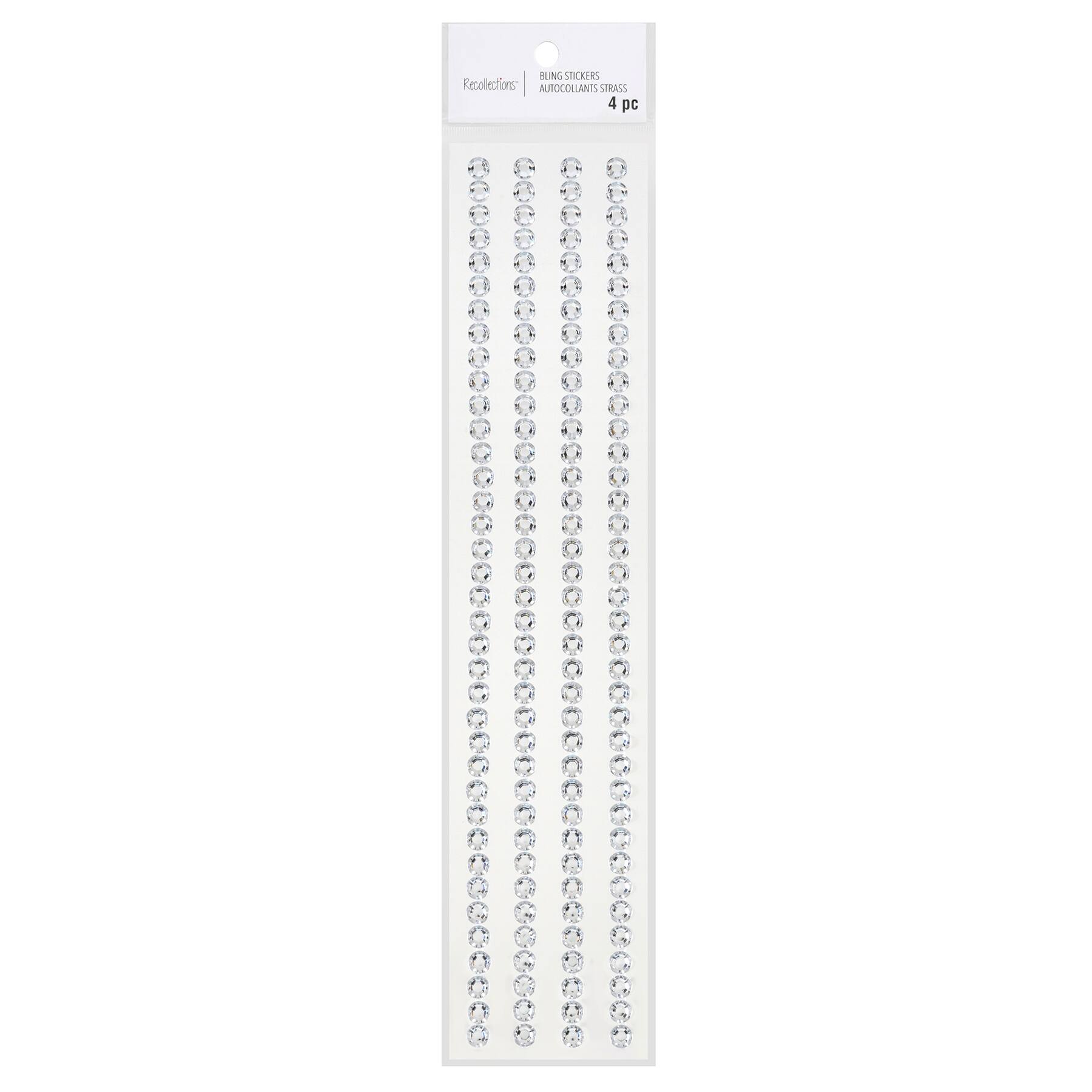12 Packs: 4 ct. (48 total) 8mm Clear Rhinestone Borders by Recollections™